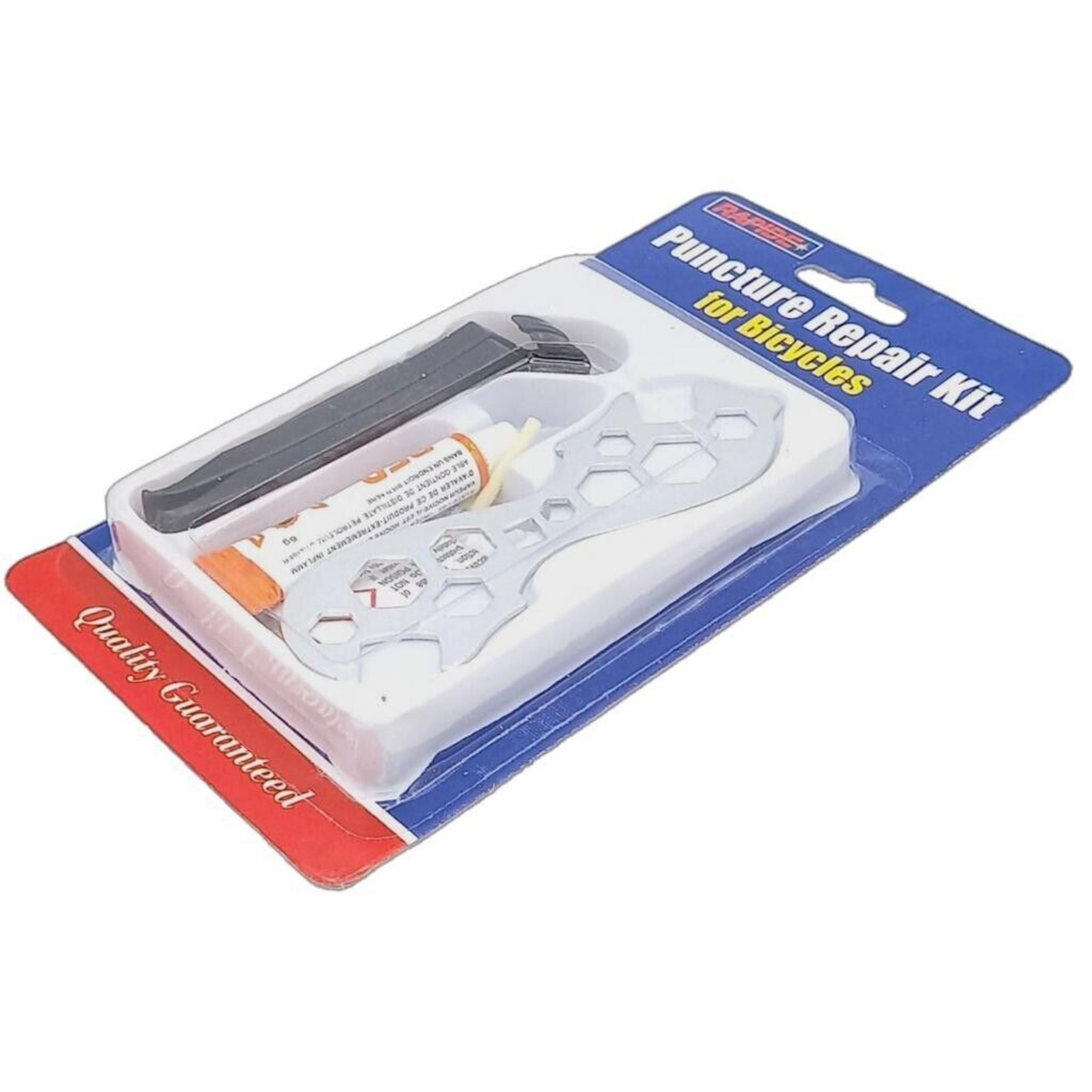 Beclen Harp 10pc Bicycle/Bike/Cycle Puncture Repair Portable Tool Kit Including Inner Tube Patch And Glue