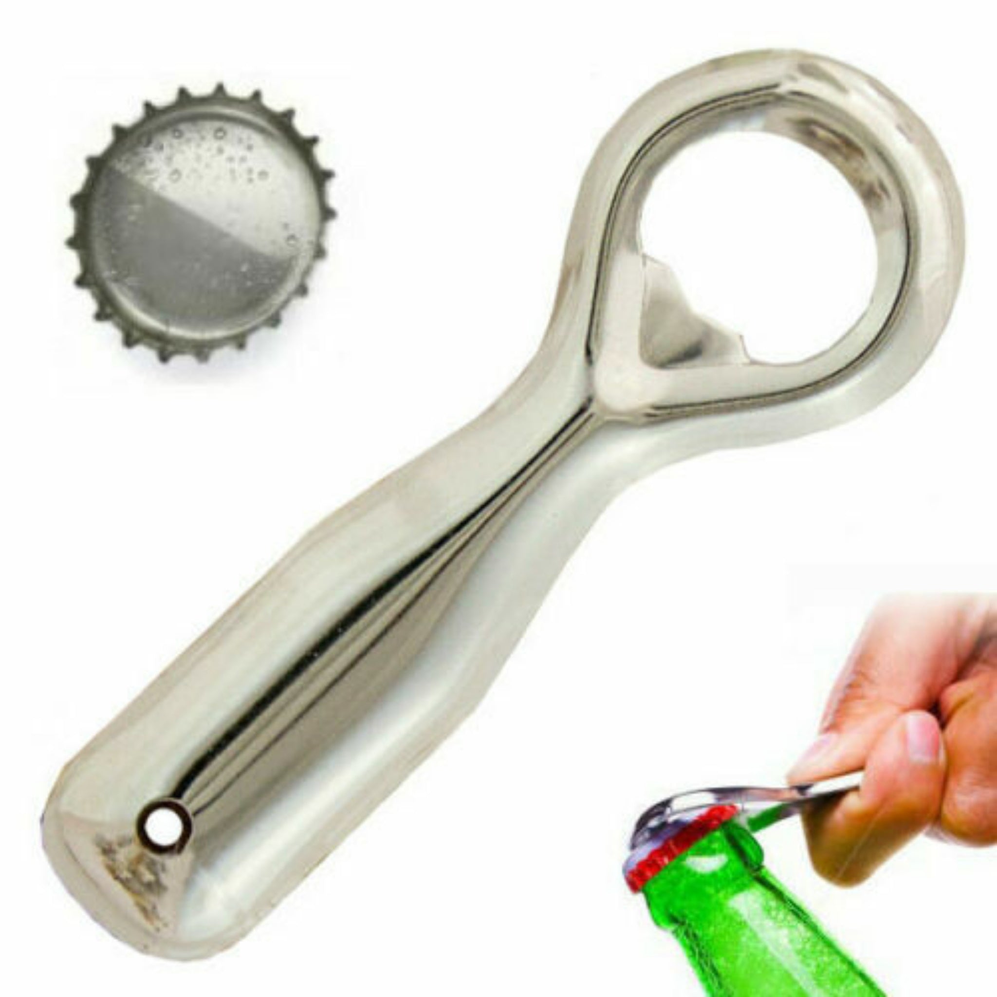 Beclen Harp Stainless Steel Handheld Bottle Opener-Perfect Companion For Waiter And Useful Bar/Kitchen Tool