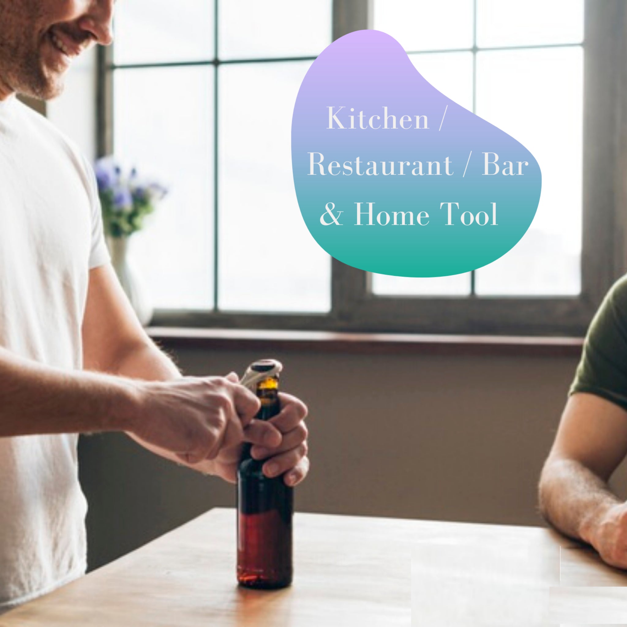 Beclen Harp Stainless Steel Handheld Bottle Opener-Perfect Companion For Waiter And Useful Bar/Kitchen Tool