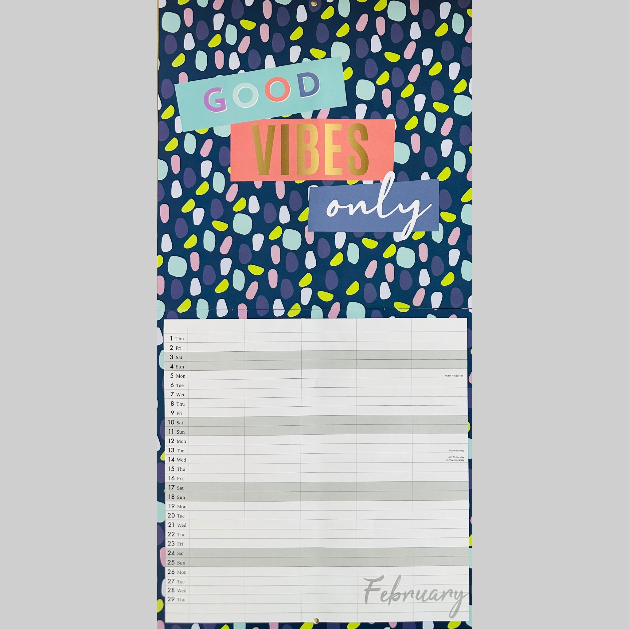 Beclen Harp 2024 Large Family Organiser Month To View/ Easy To View 5 Columns Planner Gold Style Wild , Best Life