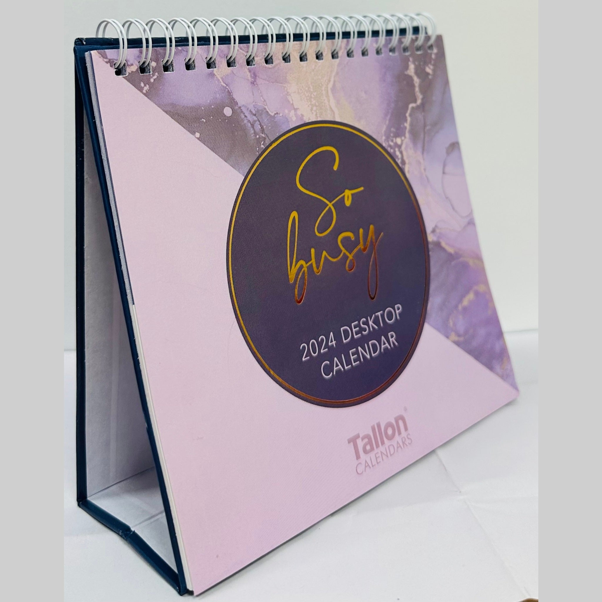 Beclen Harp 2024 Month to View Flip Over Desk Top Calendar Positive Thoughts Quotes Home Office Work Top Planner