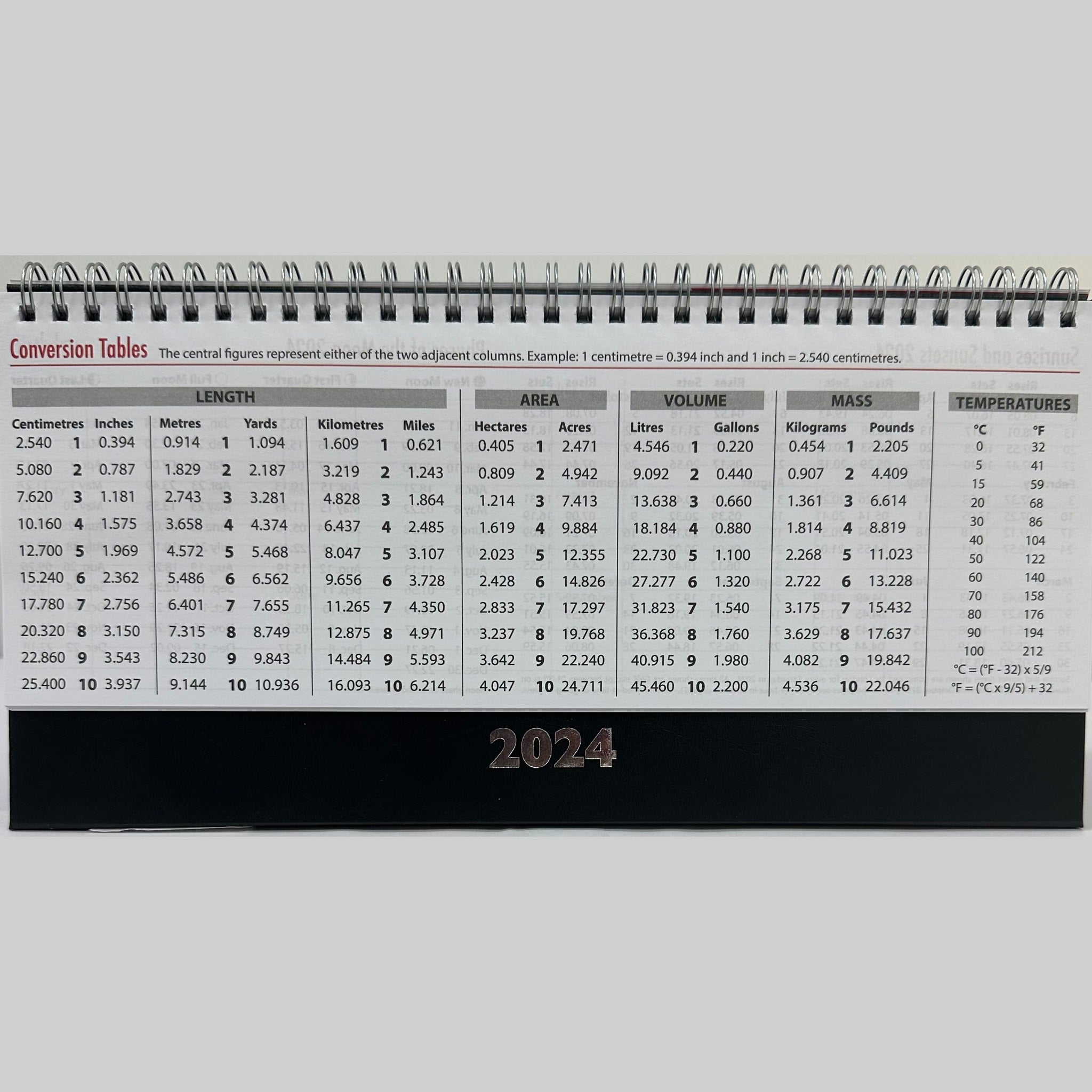 Beclen Harp 2024 WTV Desktop Planner/ Week To View Free Standing Wiro Office Home Top Planner Organiser