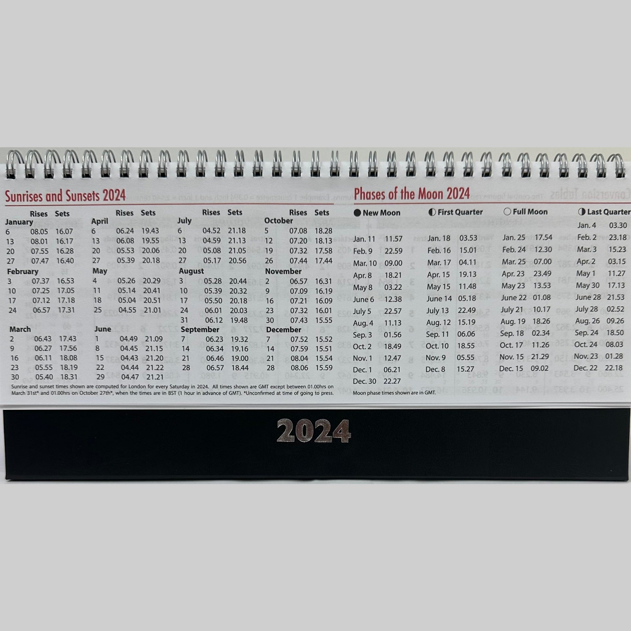 Beclen Harp 2024 WTV Desktop Planner/ Week To View Free Standing Wiro Office Home Top Planner Organiser