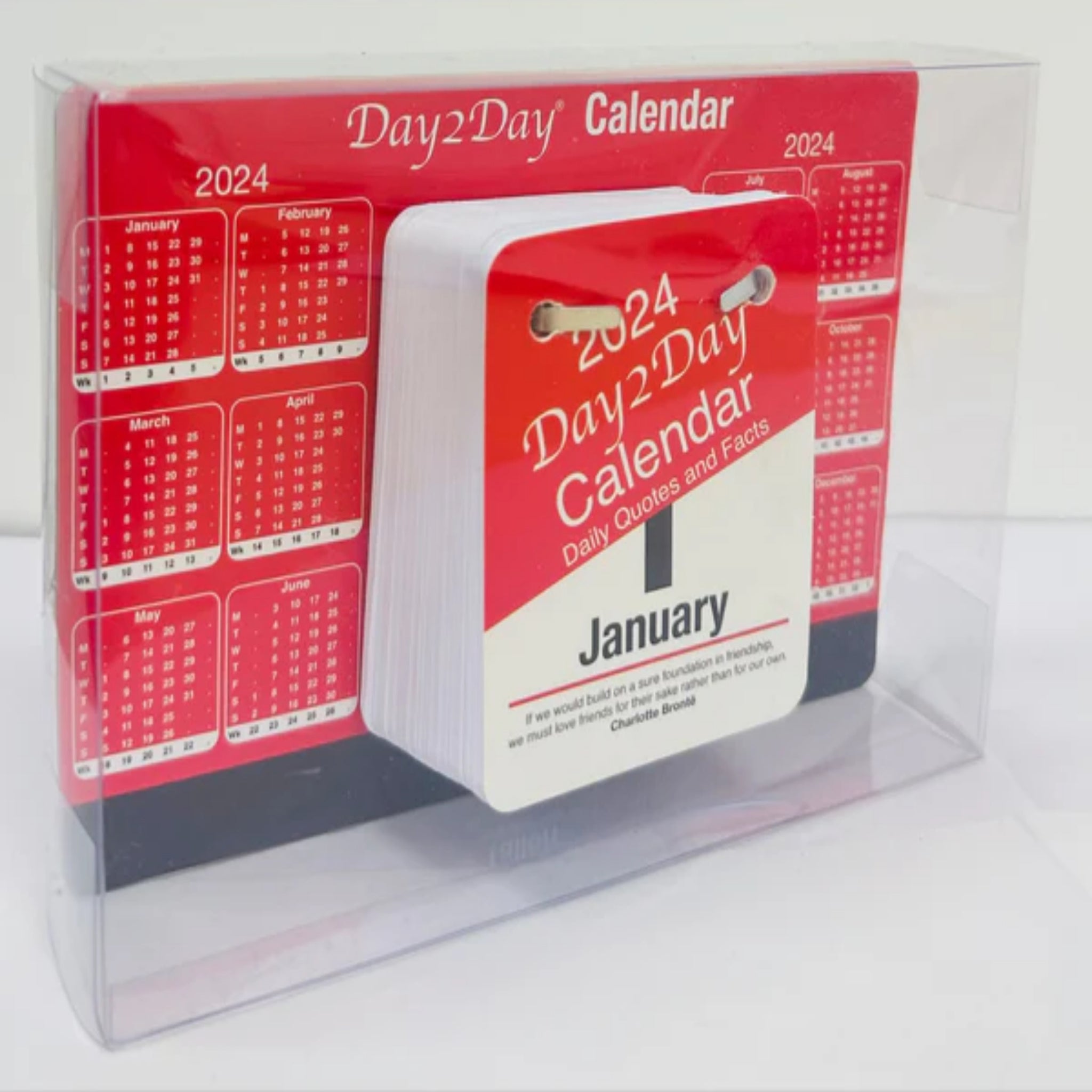 Beclen Harp 2025 DTV/ Day To View Stand Up Tear Off Desk Office Calendar Planner Quotes & Facts