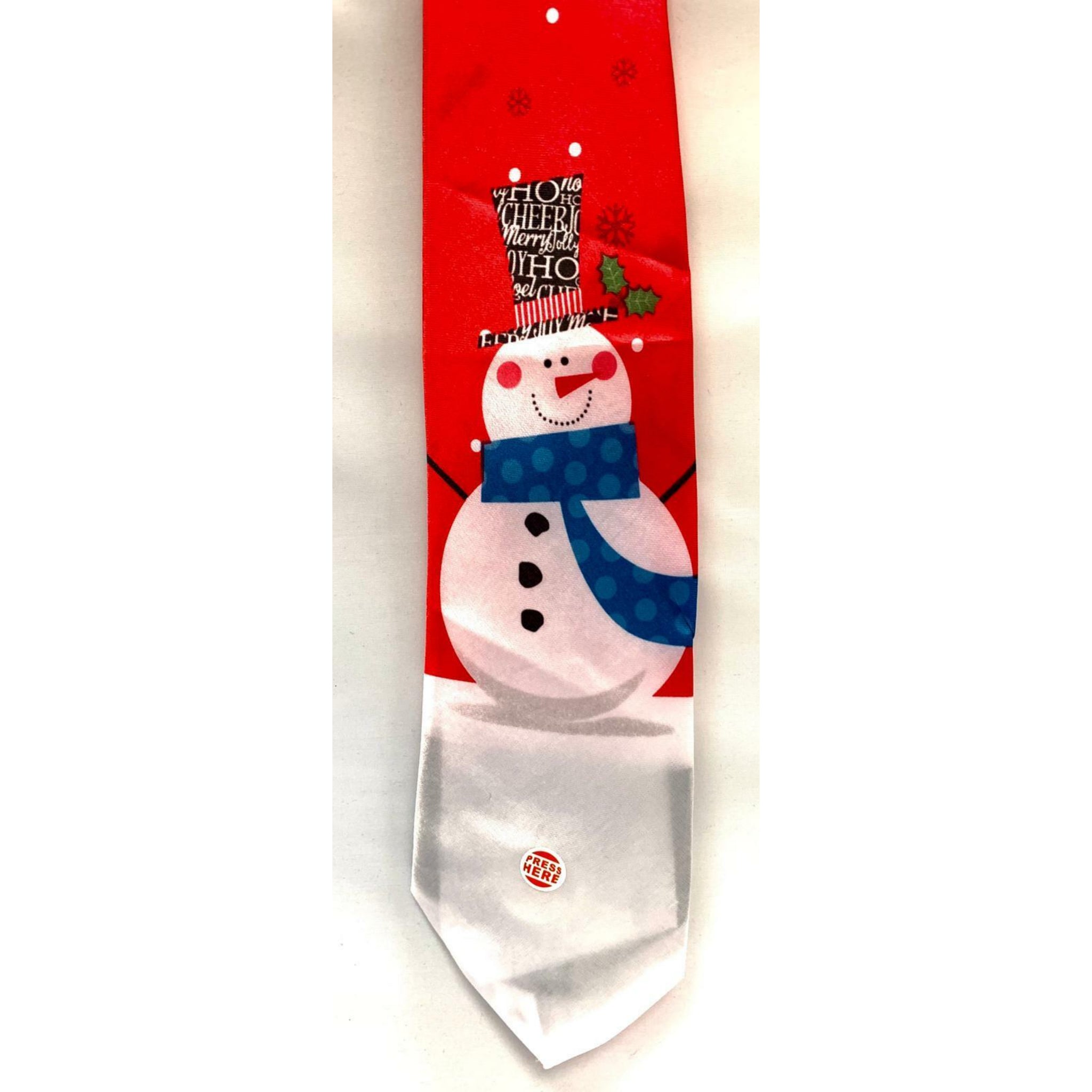 Beclen Harp Christmas/Xmas Musical(Jingle Bell) Novalty Character(Santa Claus/Snowman) Men's Fancy Dress Tie-Perfect Christmas Party Secret Fun Gift