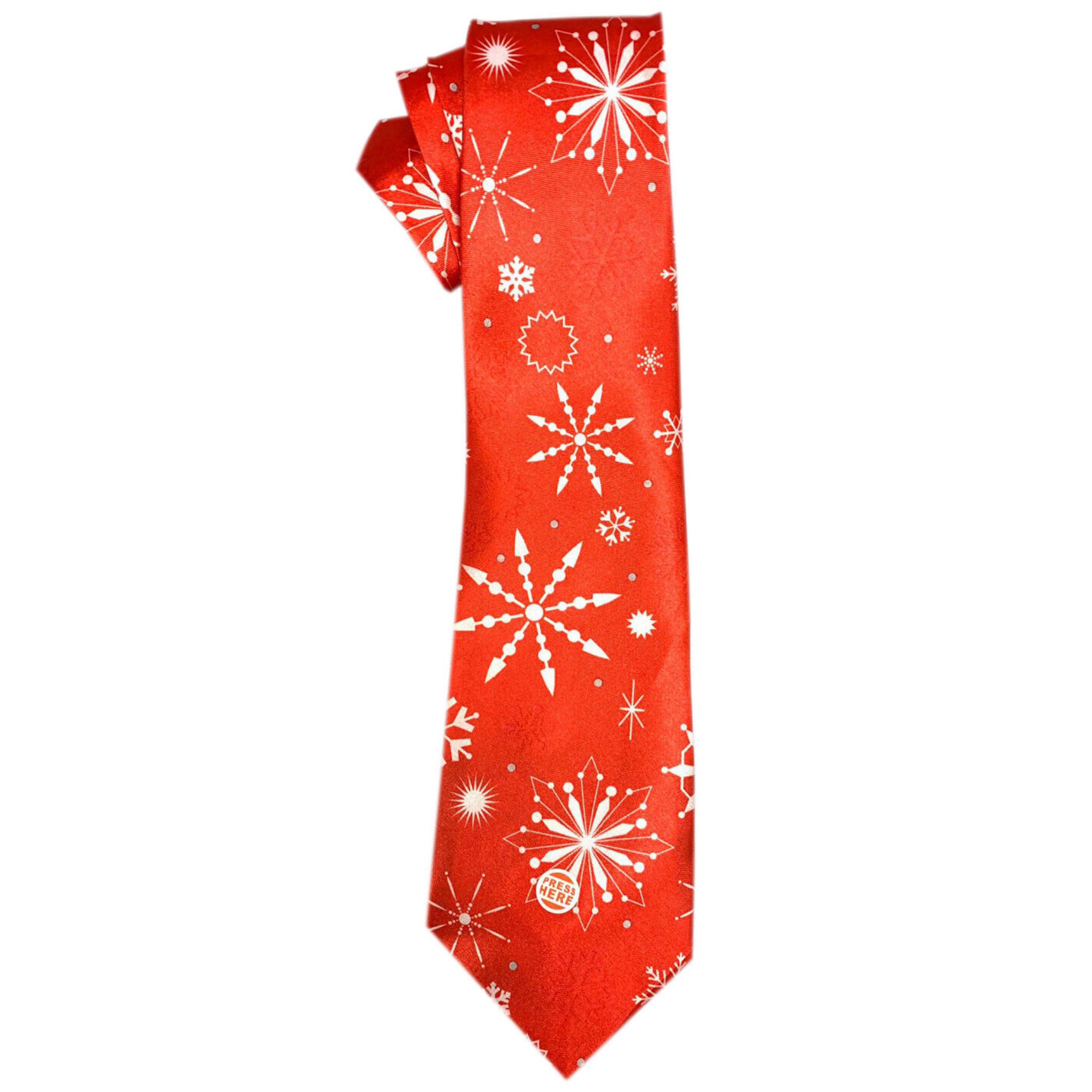 Beclen Harp Christmas/Xmas Musical(Jingle Bell) Novalty Character(Santa Claus/Snowman) Men's Fancy Dress Tie-Perfect Christmas Party Secret Fun Gift