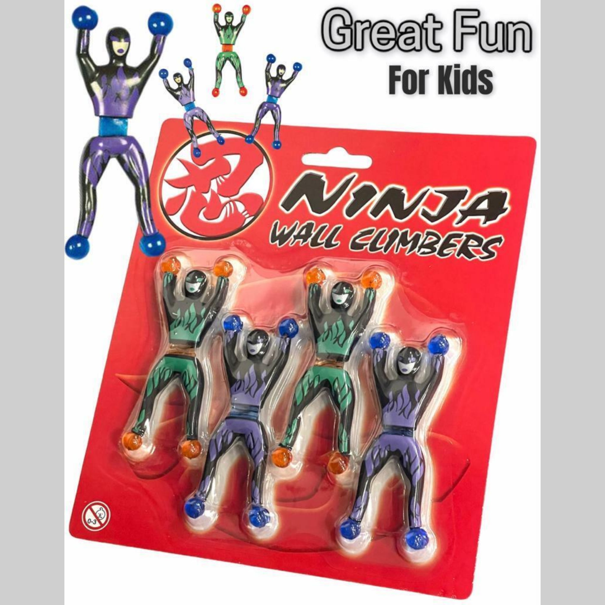 Beclen Harp 4 Sticky Stretch Flying Ninja Window/Wall Walker/Crawler Fun Toy For Kids-Perfect Gift For Christmas/Xmas/Stocking Filler
