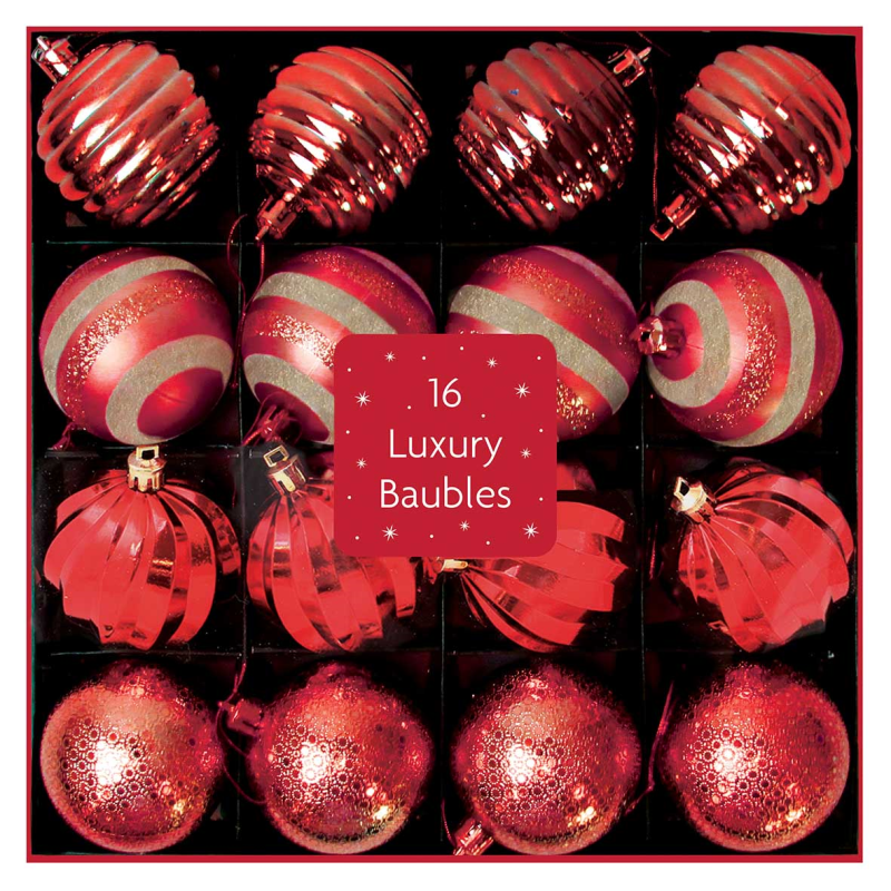 Beclen Harp 16 Luxury Christmas/Xmas Personalized Tree Balls Baubles Glitter/Sparkle Hanging Party Ornament Decor Size 6cm