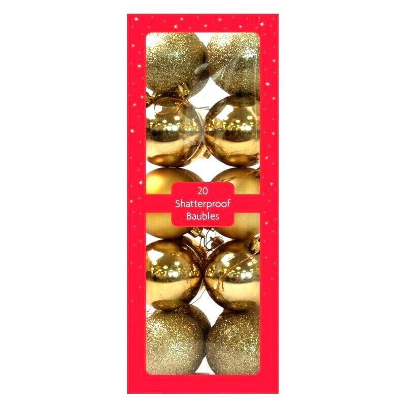 Beclen Harp 20 Luxury Christmas/Xmas Personalized Tree Balls Baubles Glitter/Sparkle Hanging Party Ornament Decor Size 6cm