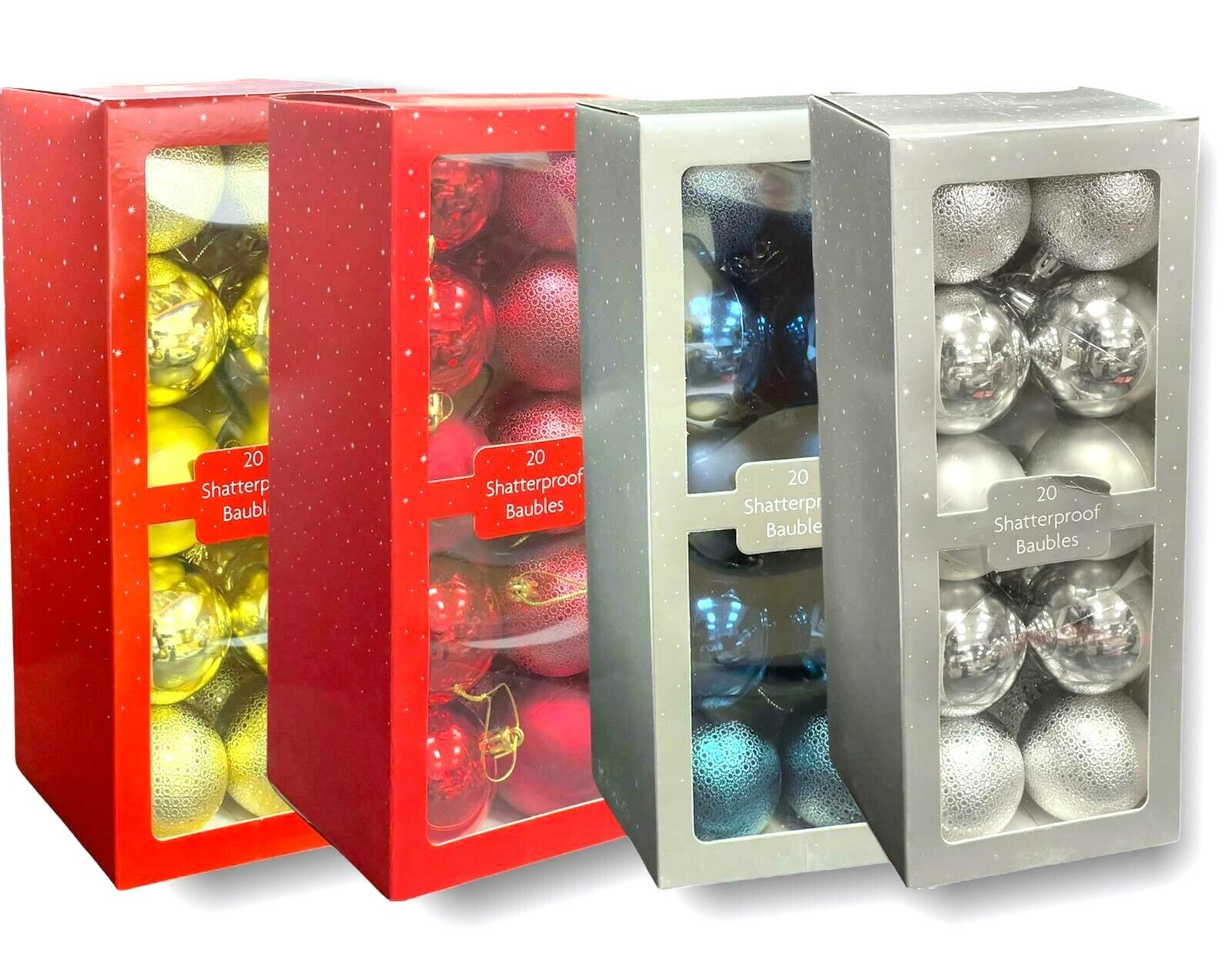 Beclen Harp 20 Luxury Christmas/Xmas Personalized Tree Balls Baubles Glitter/Sparkle Hanging Party Ornament Decor Size 6cm