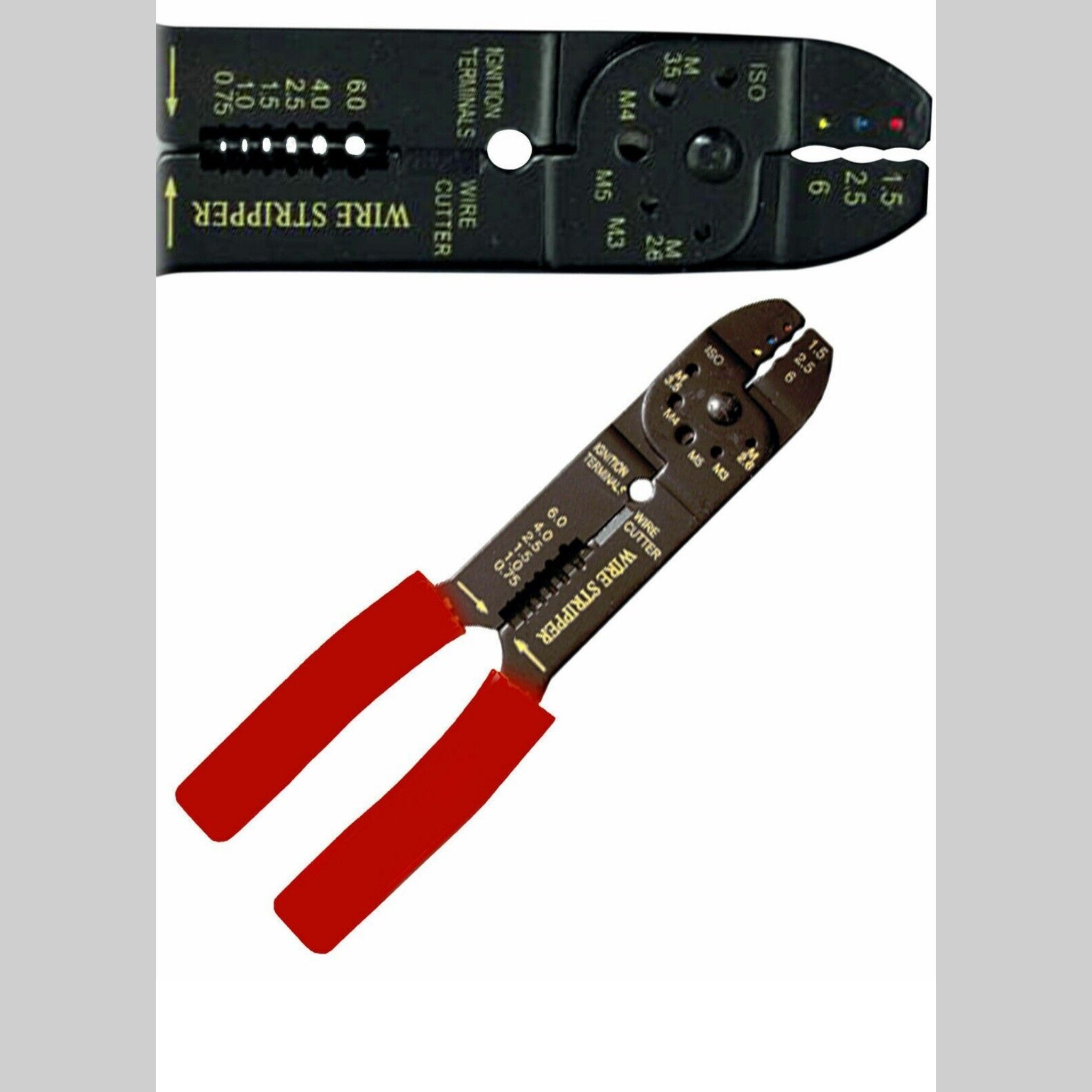 Beclen Harp 8" Crimper Plier Crimping Pliers Tool Cable Wire Electrical Terminals Stripper