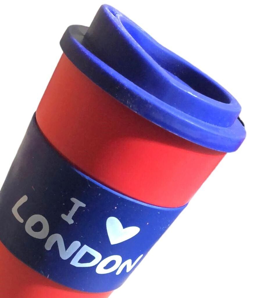 Beclen Harp 2Pk 400ml Double Wall Warm Reusable Coffee/Tea Drinking Travle Cup/Mug With Screw On Lid-Perfect Travel Gift