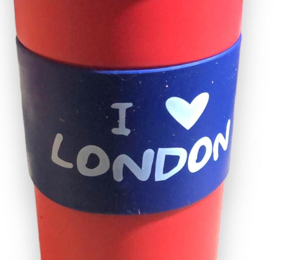 Beclen Harp 2Pk 400ml Double Wall Warm Reusable Coffee/Tea Drinking Travle Cup/Mug With Screw On Lid-Perfect Travel Gift