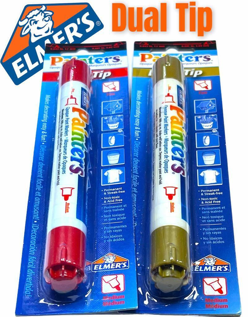 Beclen Harp NEW Elmer's Dual Tip Painters Fine and Medium Point Opaque Paint Marker