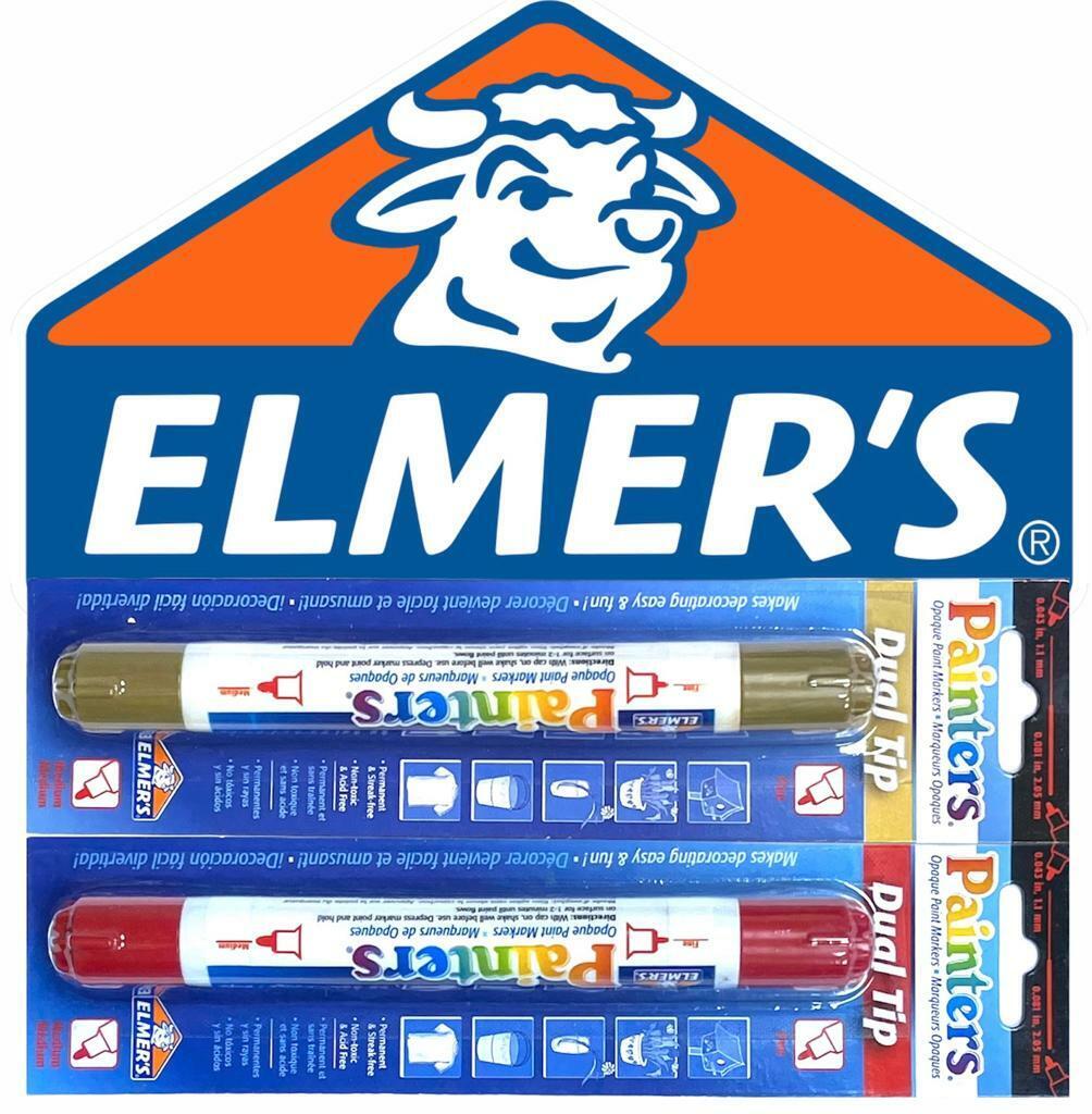 Beclen Harp NEW Elmer's Dual Tip Painters Fine and Medium Point Opaque Paint Marker