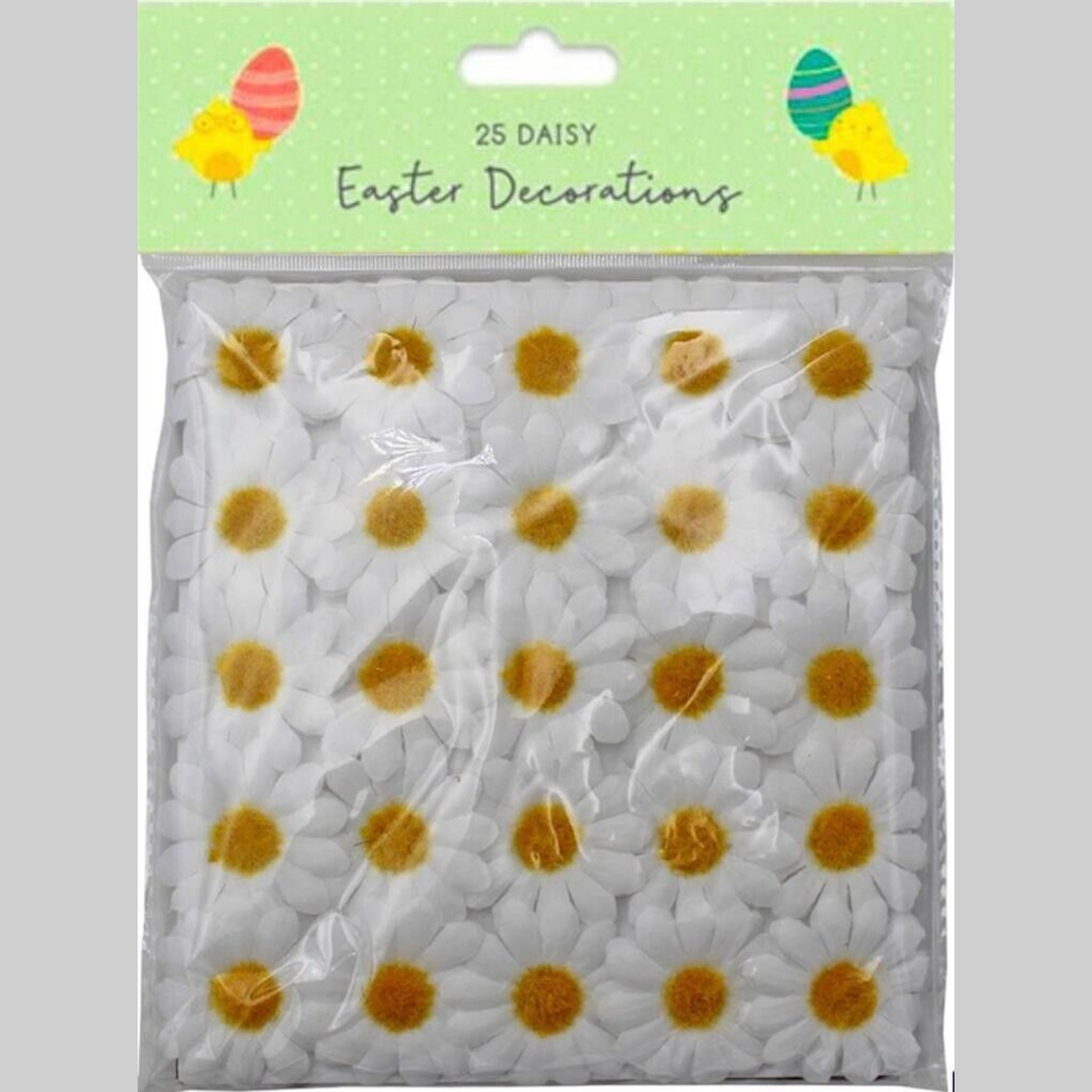 Beclen Harp 25 Easter Craft White And Yellow Daisies/Artificial Flowers Bonnet Decoration-Perfect For Easter Decor