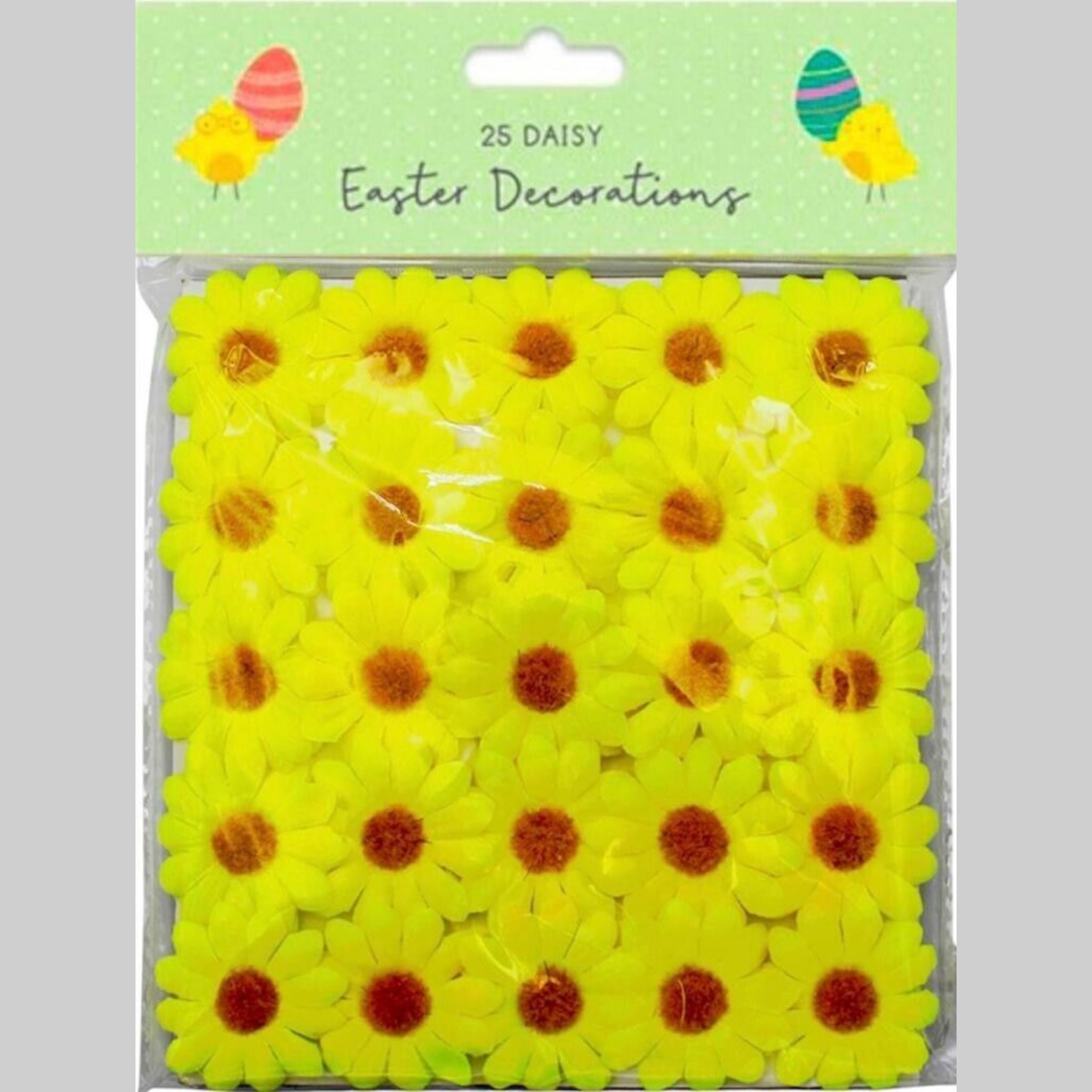 Beclen Harp 25 Easter Craft White And Yellow Daisies/Artificial Flowers Bonnet Decoration-Perfect For Easter Decor