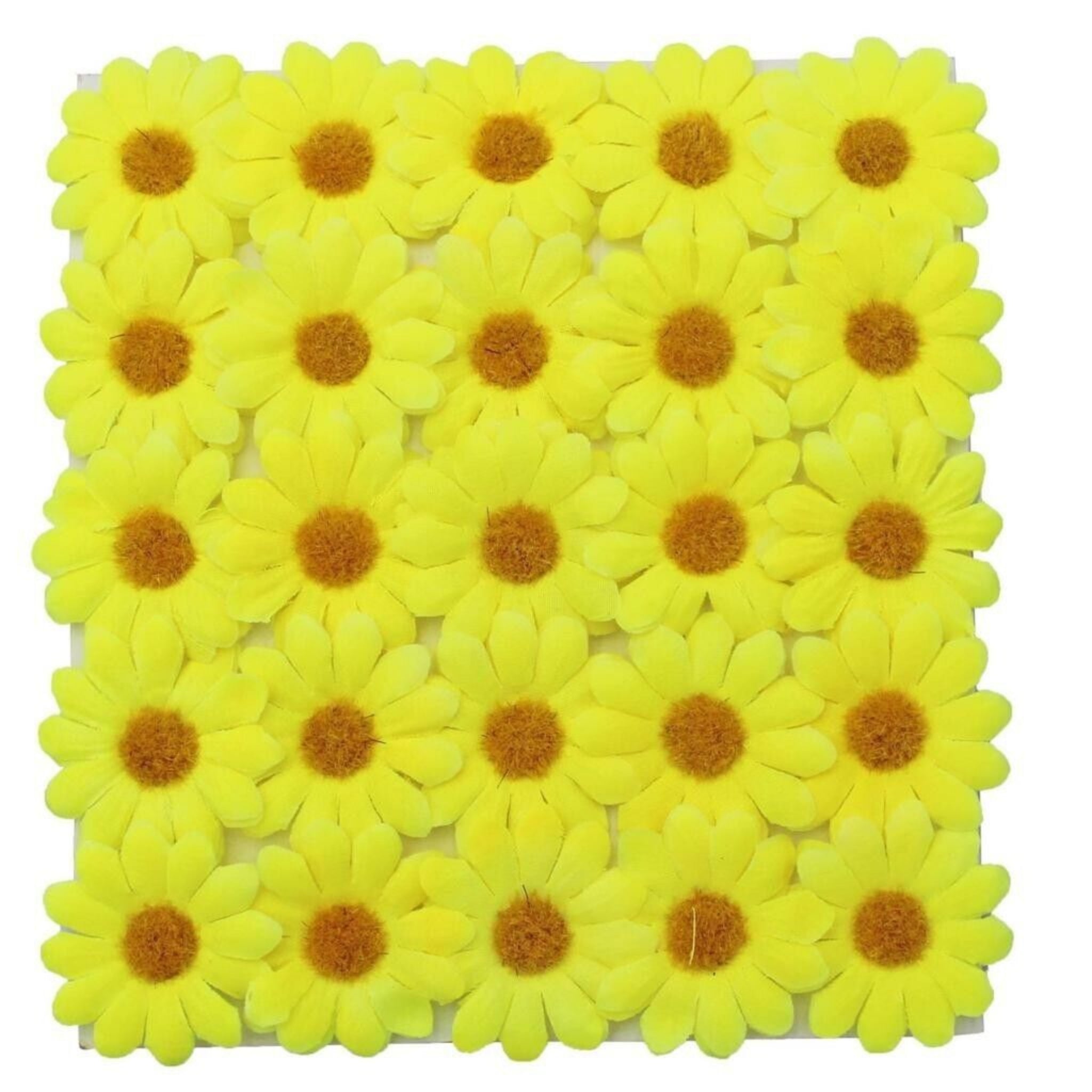 Beclen Harp 25 Easter Craft White And Yellow Daisies/Artificial Flowers Bonnet Decoration-Perfect For Easter Decor