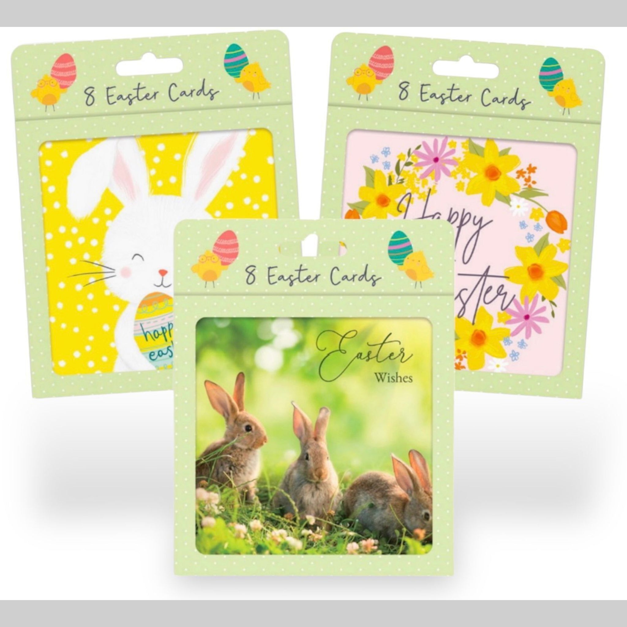 Beclen Harp Pack Of 8 Traditional Luxury Easter Multiple Print Cards With Envelopes-Perfect Greeting Cards For Easter