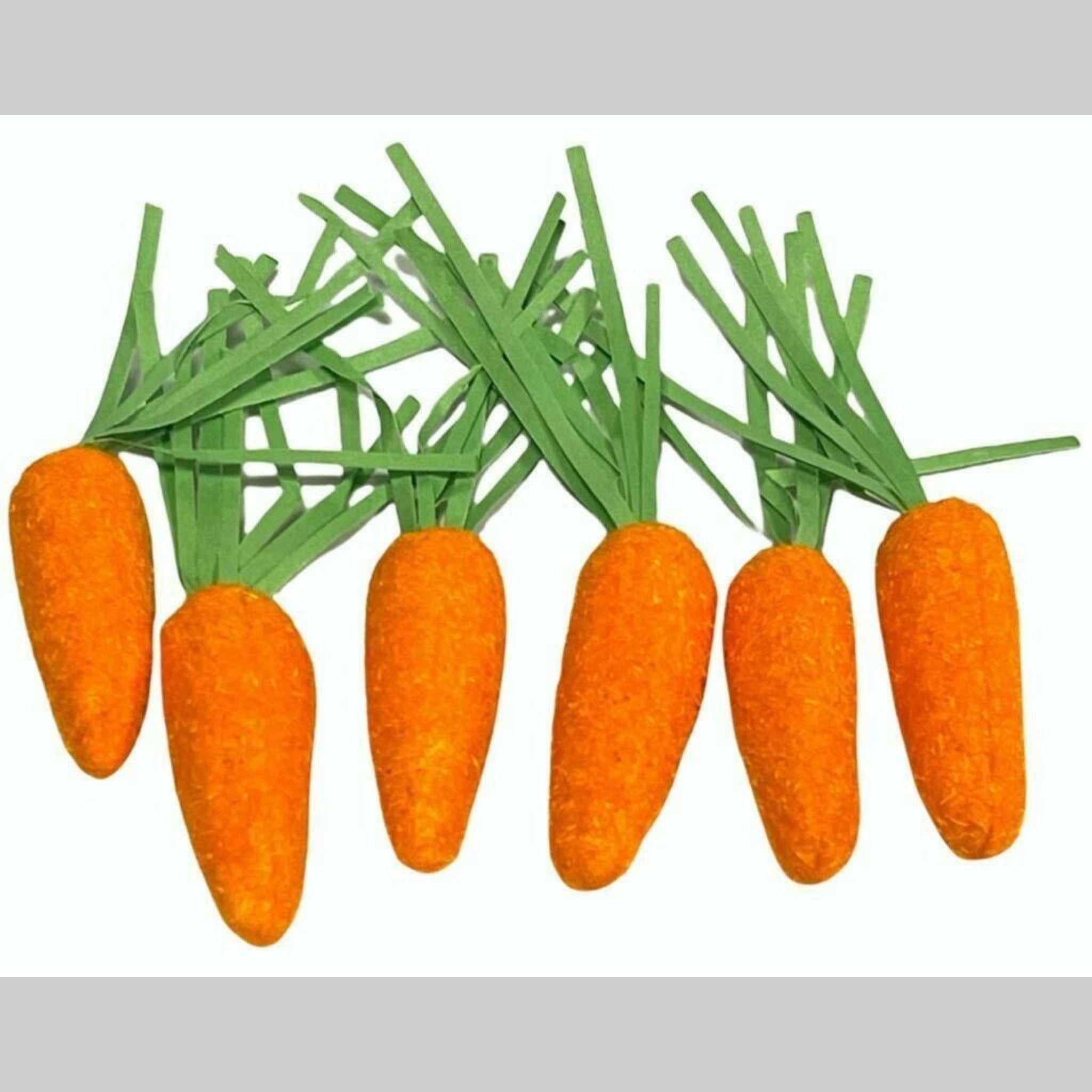 Beclen Harp 6" Easter Tinsel Shimmer/Glitter Bunny/Rabbit With Mini Carrot Party/Desk Decoration-Perfect For Easter Gift