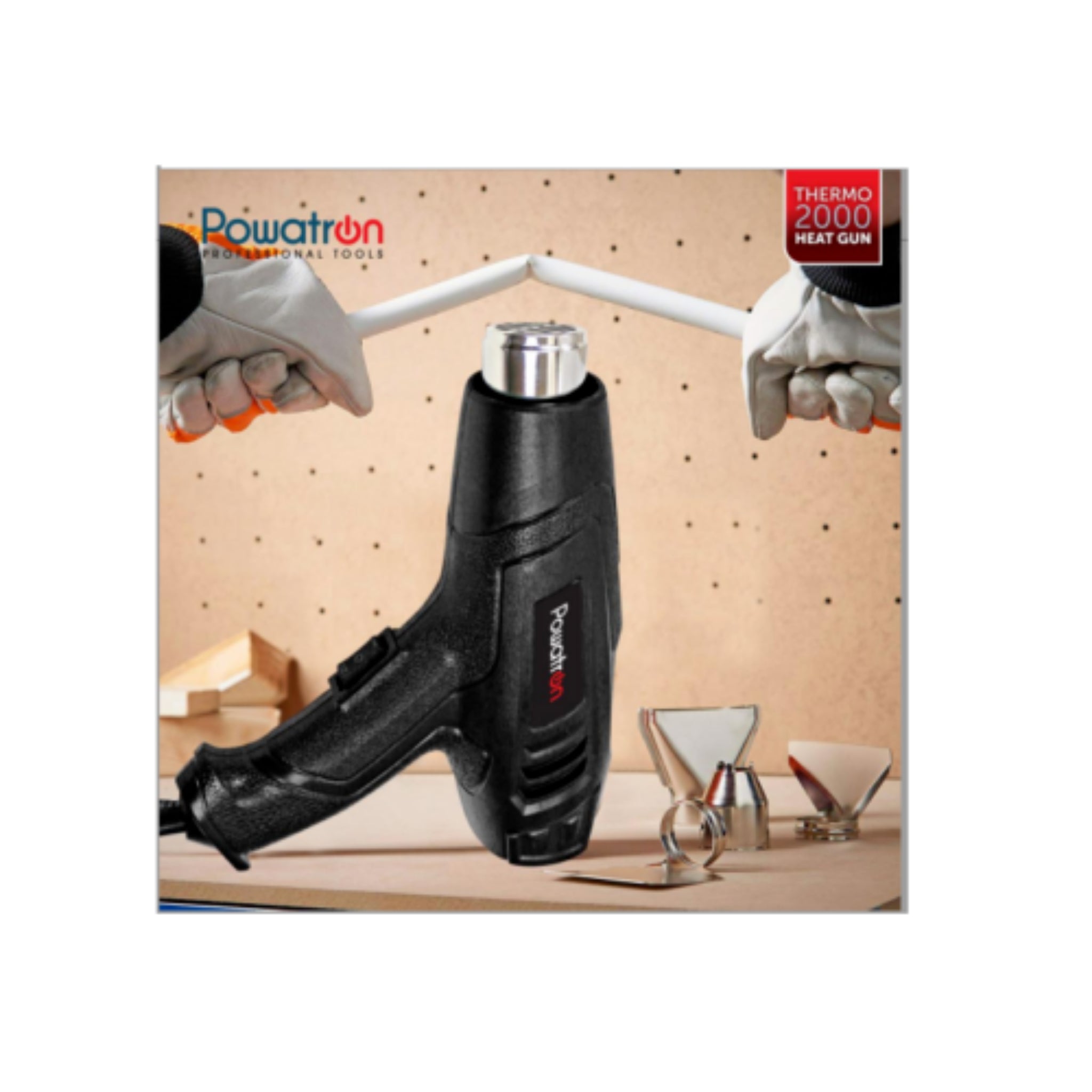 Beclen Harp 2000W DIY Electric Heat Gun Dual Temperature Paint Stripper With 4 Nozzels-Perfect DIY Tool