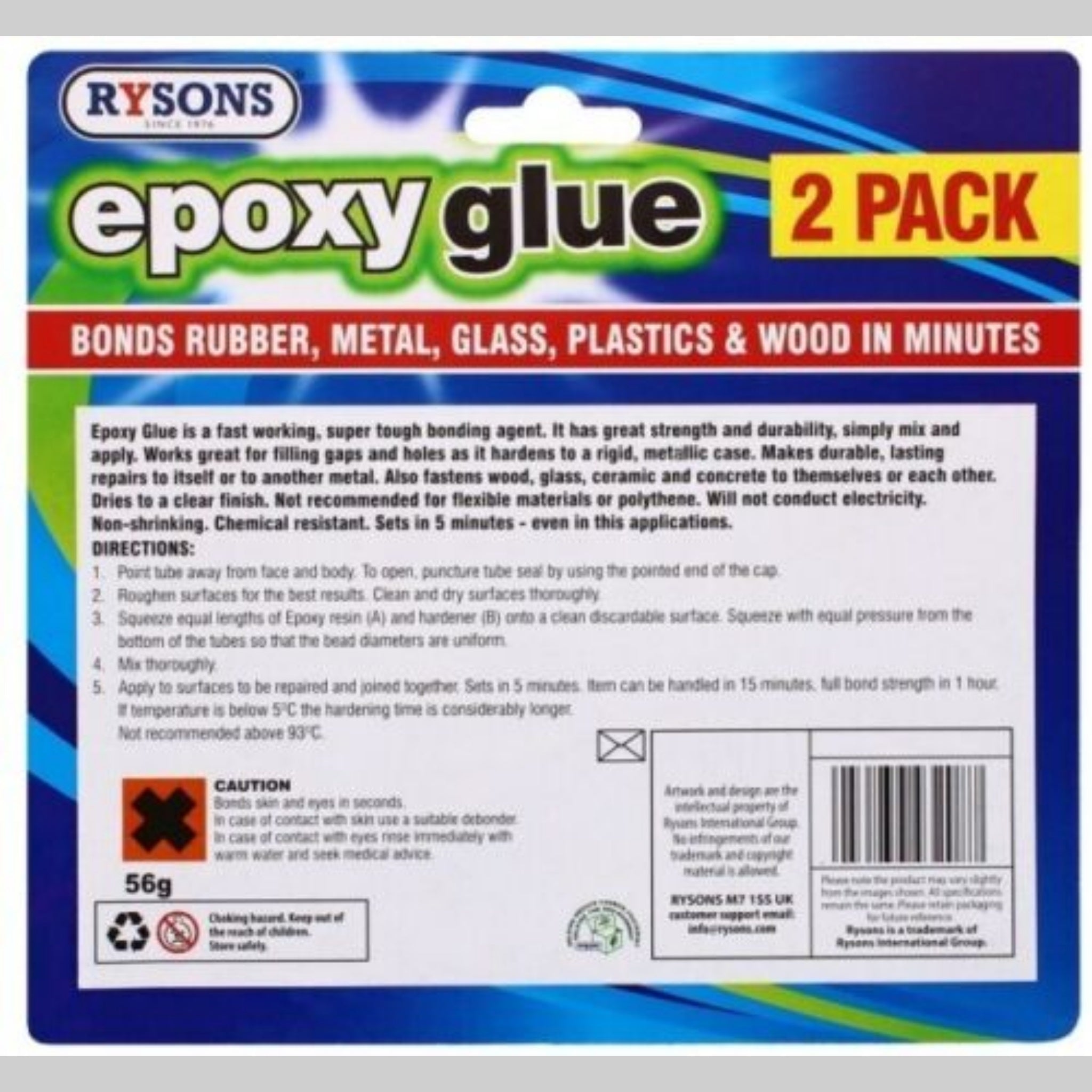 Beclen Harp 4 Pack Epoxy Hardener & Resin Glue Adhesive Kit Bonds Glass Metal Plastics Wood