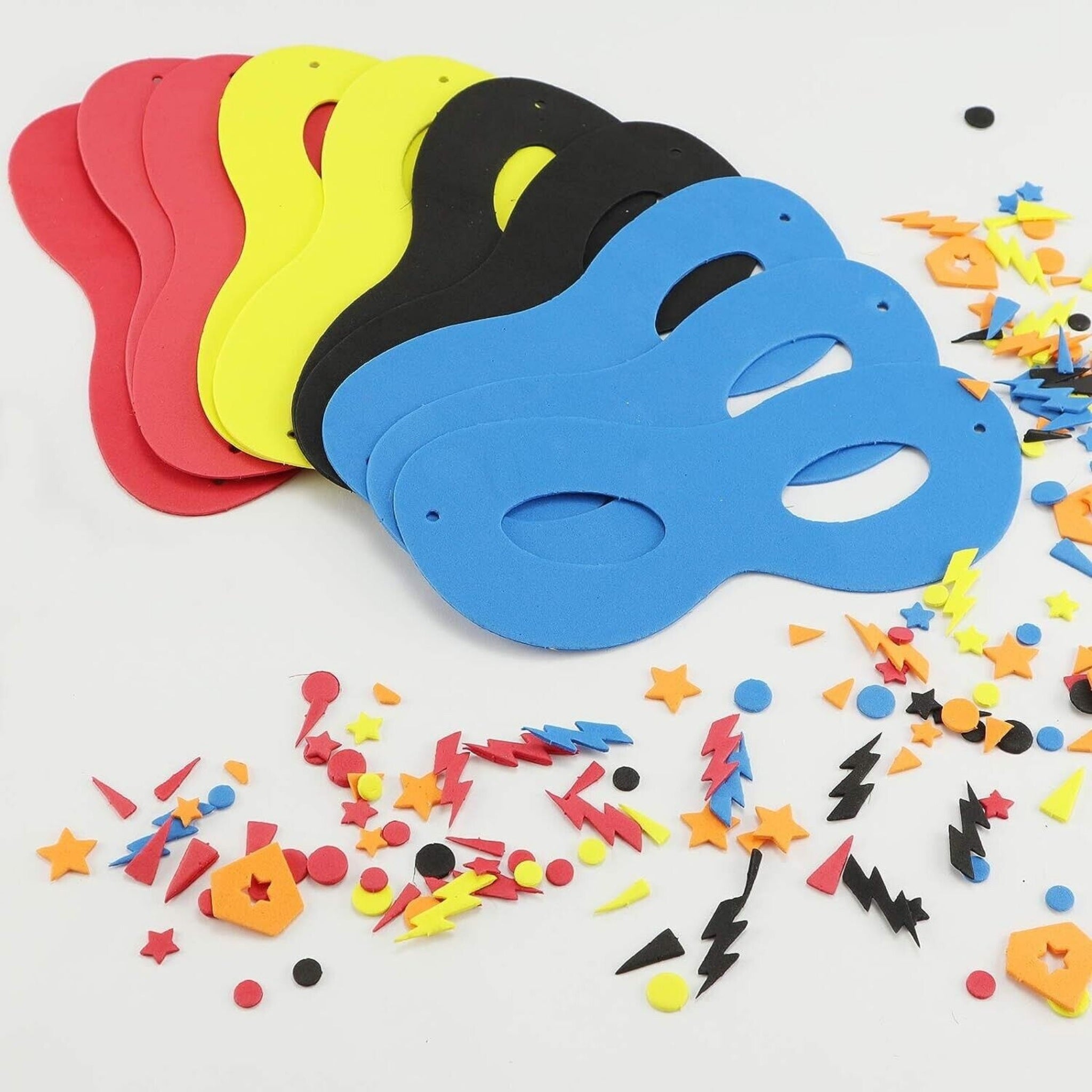 Beclan Harp Make Your Own Kids Foam Face Masks Superhero Felt Craft Kit Mask With Elastic Band Children Kids Party Fun