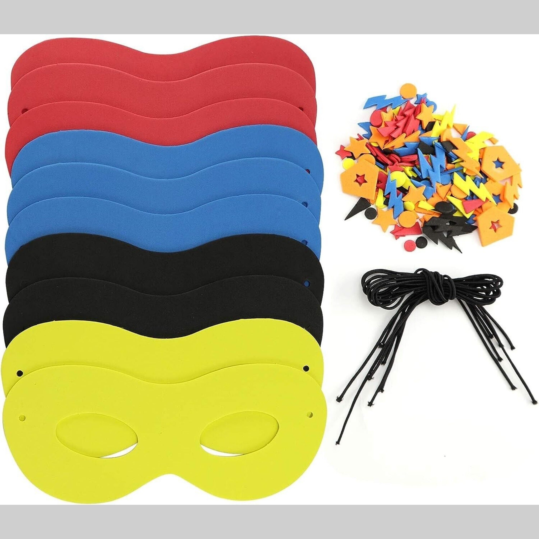 Beclan Harp Make Your Own Kids Foam Face Masks Superhero Felt Craft Kit Mask With Elastic Band Children Kids Party Fun