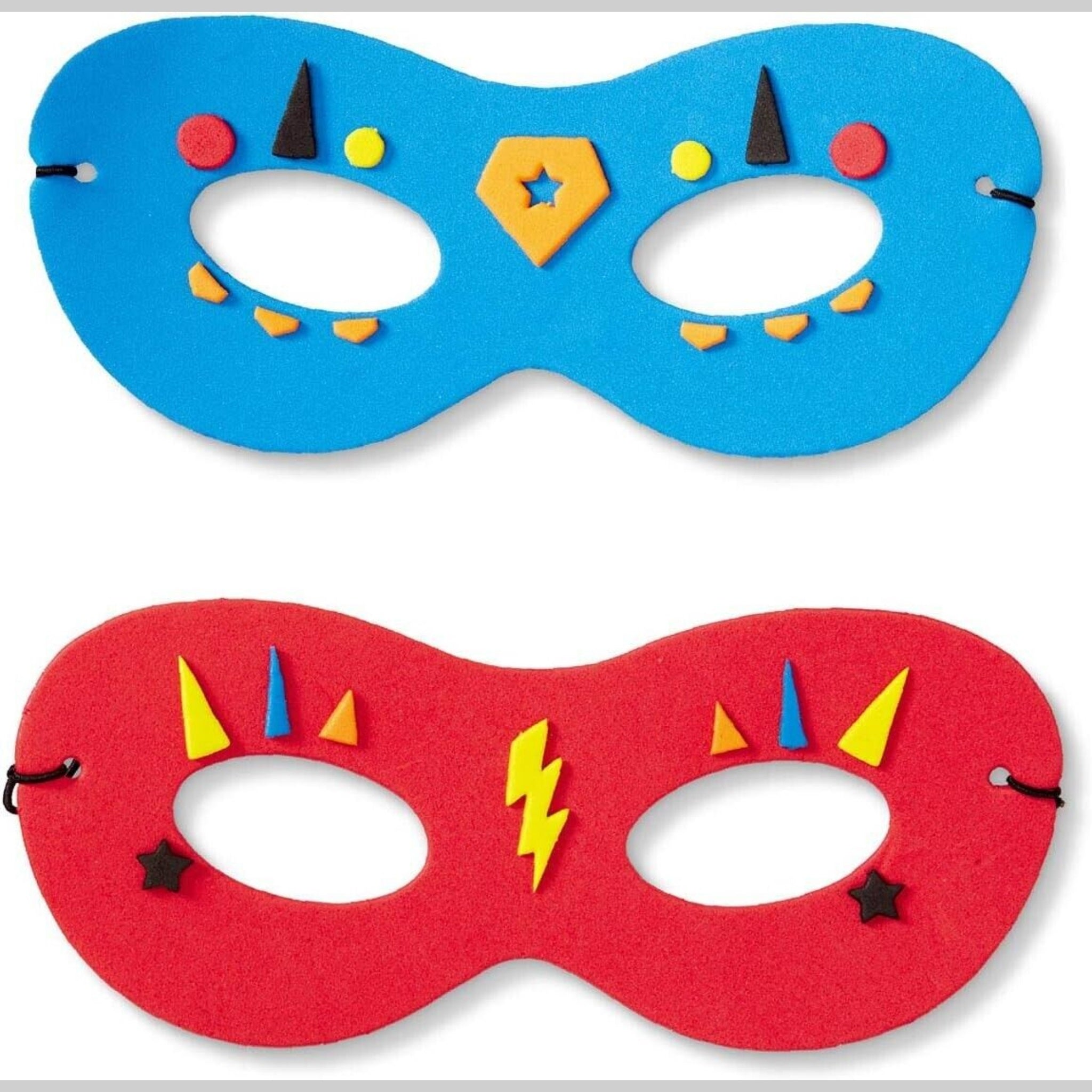 Beclan Harp Make Your Own Kids Foam Face Masks Superhero Felt Craft Kit Mask With Elastic Band Children Kids Party Fun