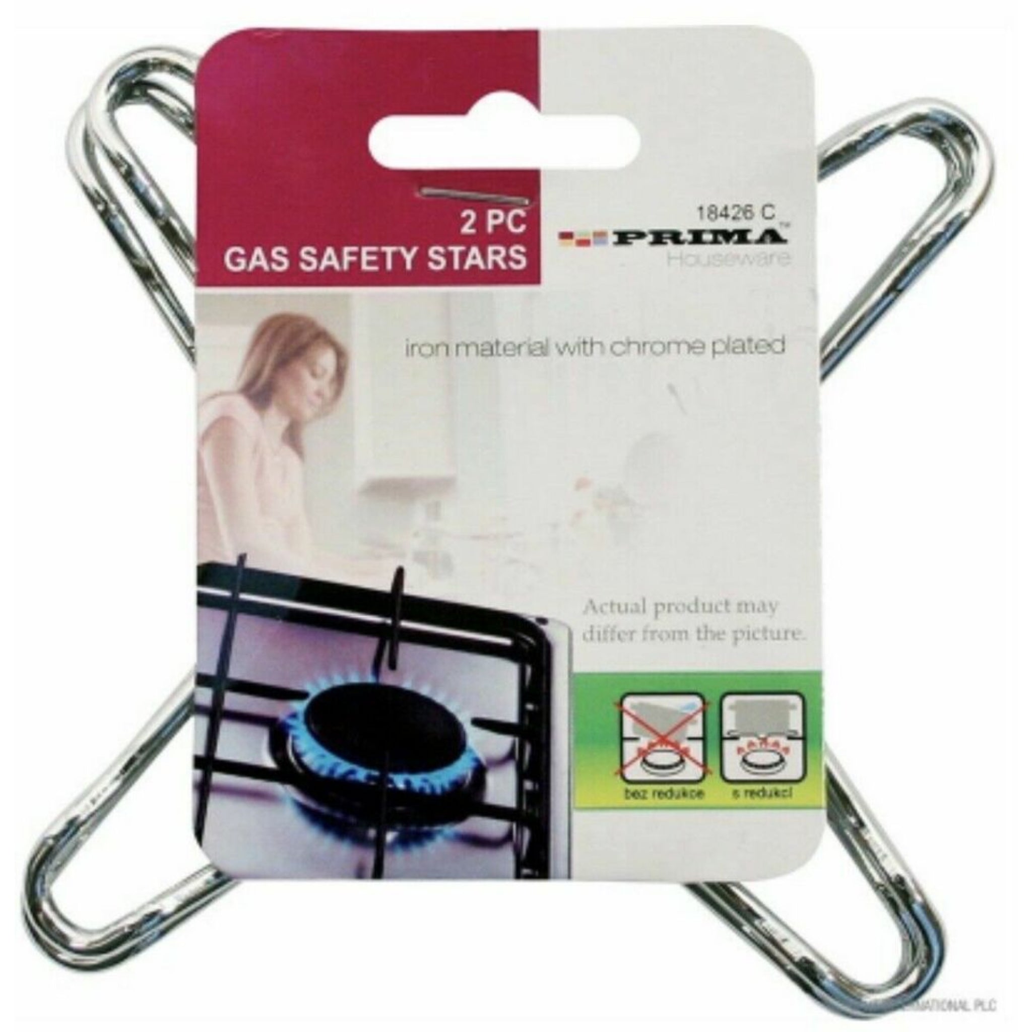 Beclen Harp 2x GAS HOB CHROME TRIVET SAFETY STARS BURNER STABILISER PAN KETTLE STAND KITCHEN