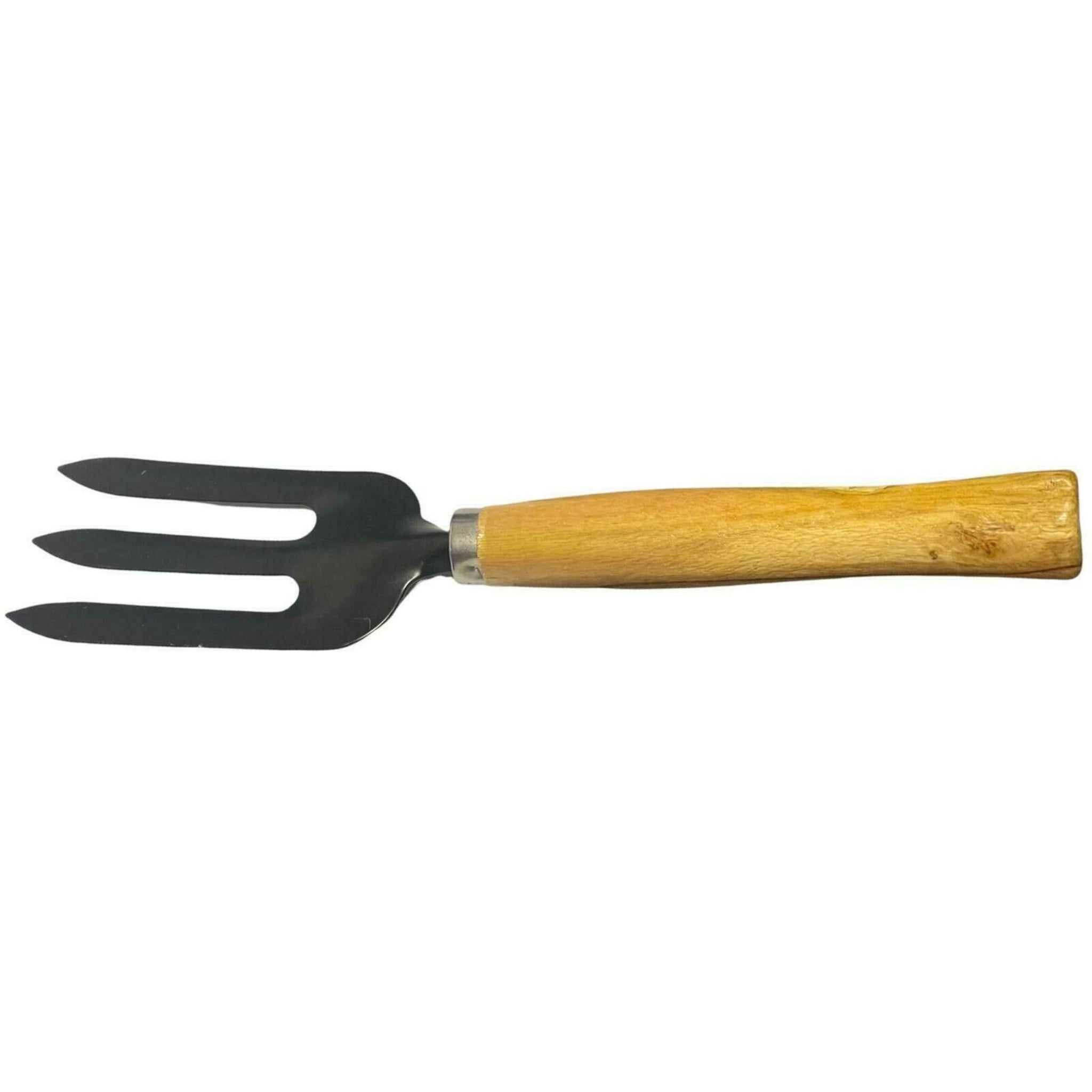 Beclen Harp 10'' Easy Wooden Grip Hard Garden Hand Fork Cultivator Spade-Perfect Tool For Gardening/Weeding/Planting