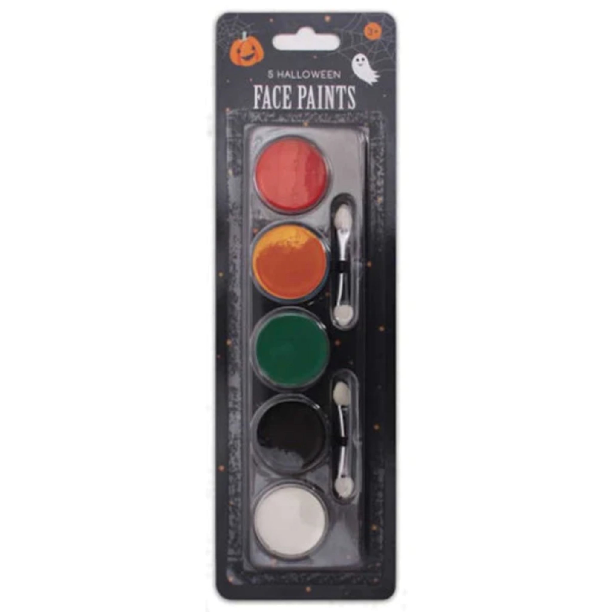 Beclen Harp Best Spirit Halloween Face Paint Make Up Palette Sets 5 Coloured Applicator Sponges Adults Kids Children
