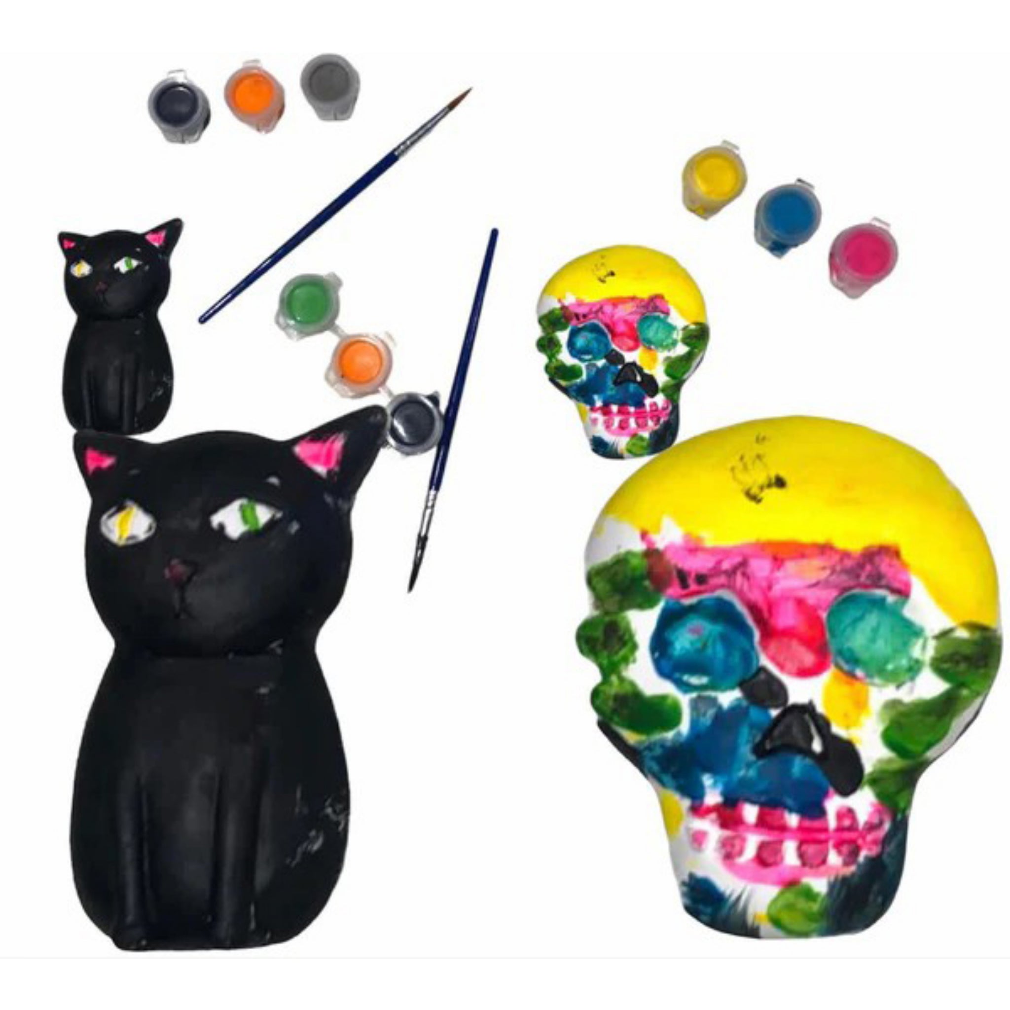 Beclen Harp Paint Your Own Halloween PYO Scary Plastic Figure Hanging Decs Decoration Craft Present Party Kids Paint Fun