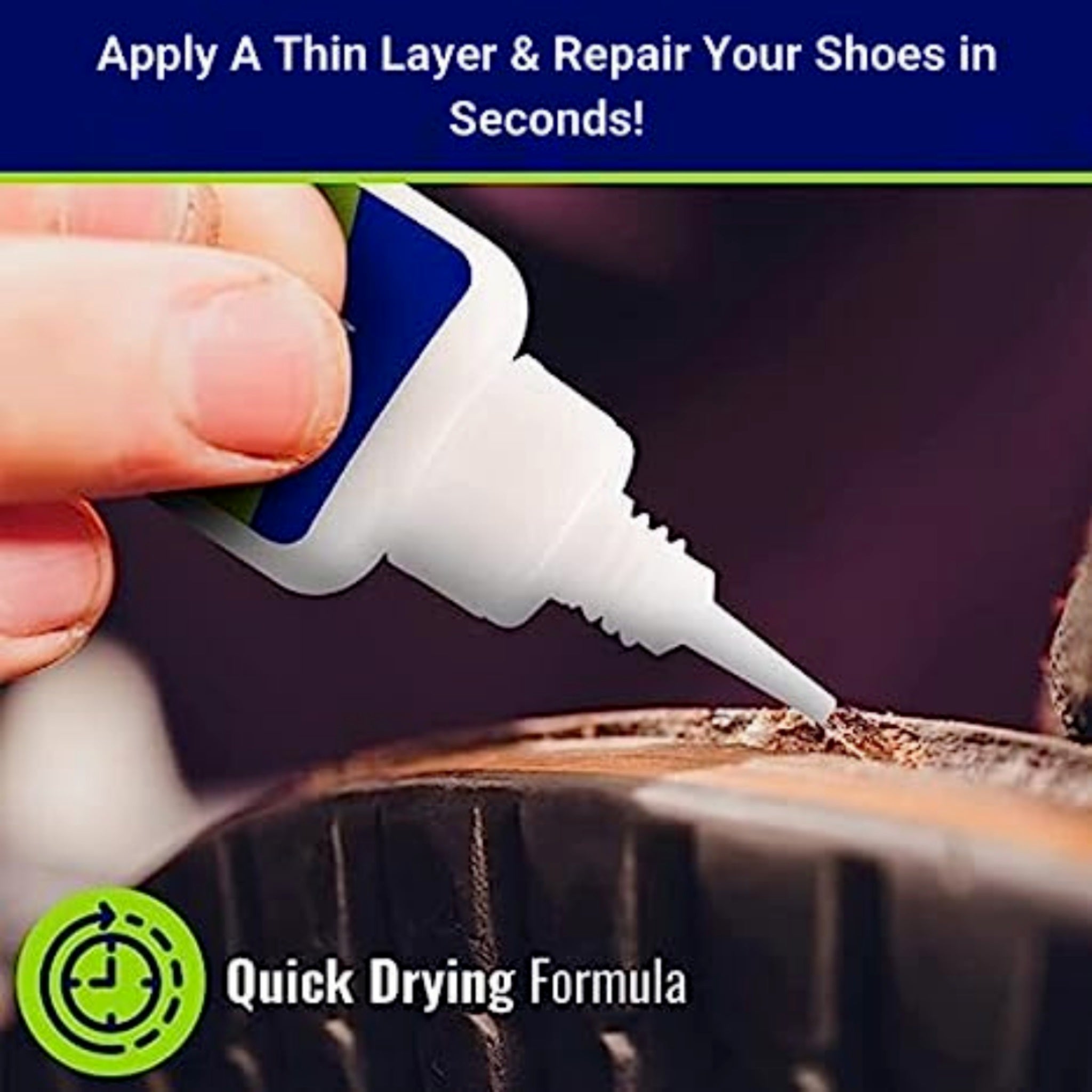Beclen Harp Permanent Shoe Repair Water Resistant Clear Adhesive Leather Rubber Glue 30ml/ Fixes Leather Shoes Trainer Boot