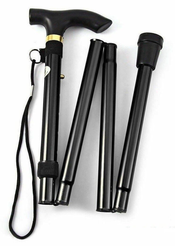 Beclen Harp Aluminium Metal Easy Adjustable Folding Collapsible Travel Cane/Walking Stick