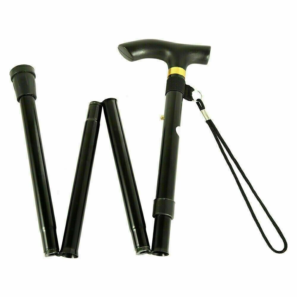 Beclen Harp Aluminium Metal Easy Adjustable Folding Collapsible Travel Cane/Walking Stick