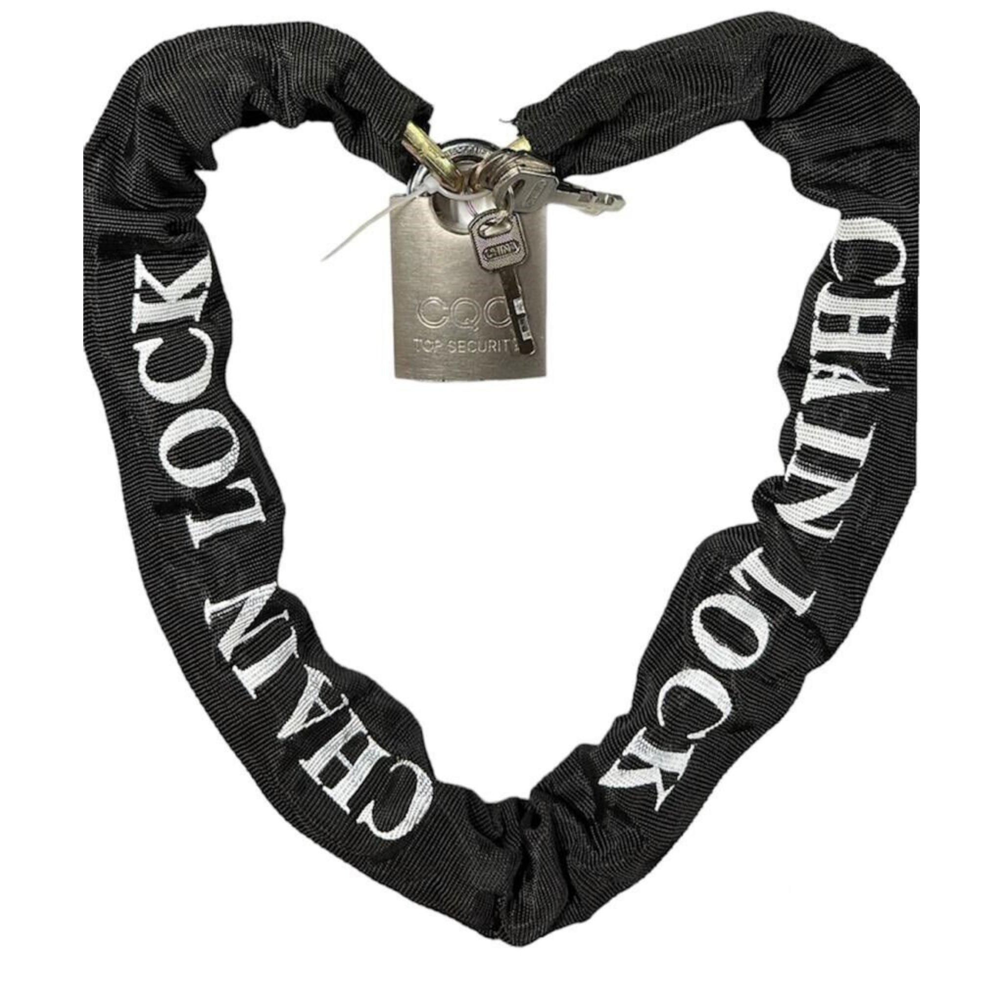 Beclen Harp Anti-Theft Heavy Duty Strong Motorcycle/Motobike/Cycle/Scooter Security Chain And Padlock Lock