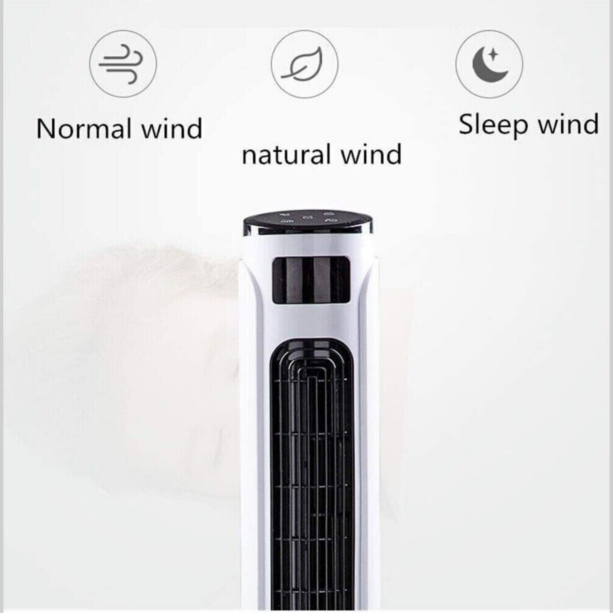 Beclen Harp 32-Inch Slim Oscillating Tower Air Cooling Quiet/Silent Fan With 3 Speeds-Perfect Summer Essential