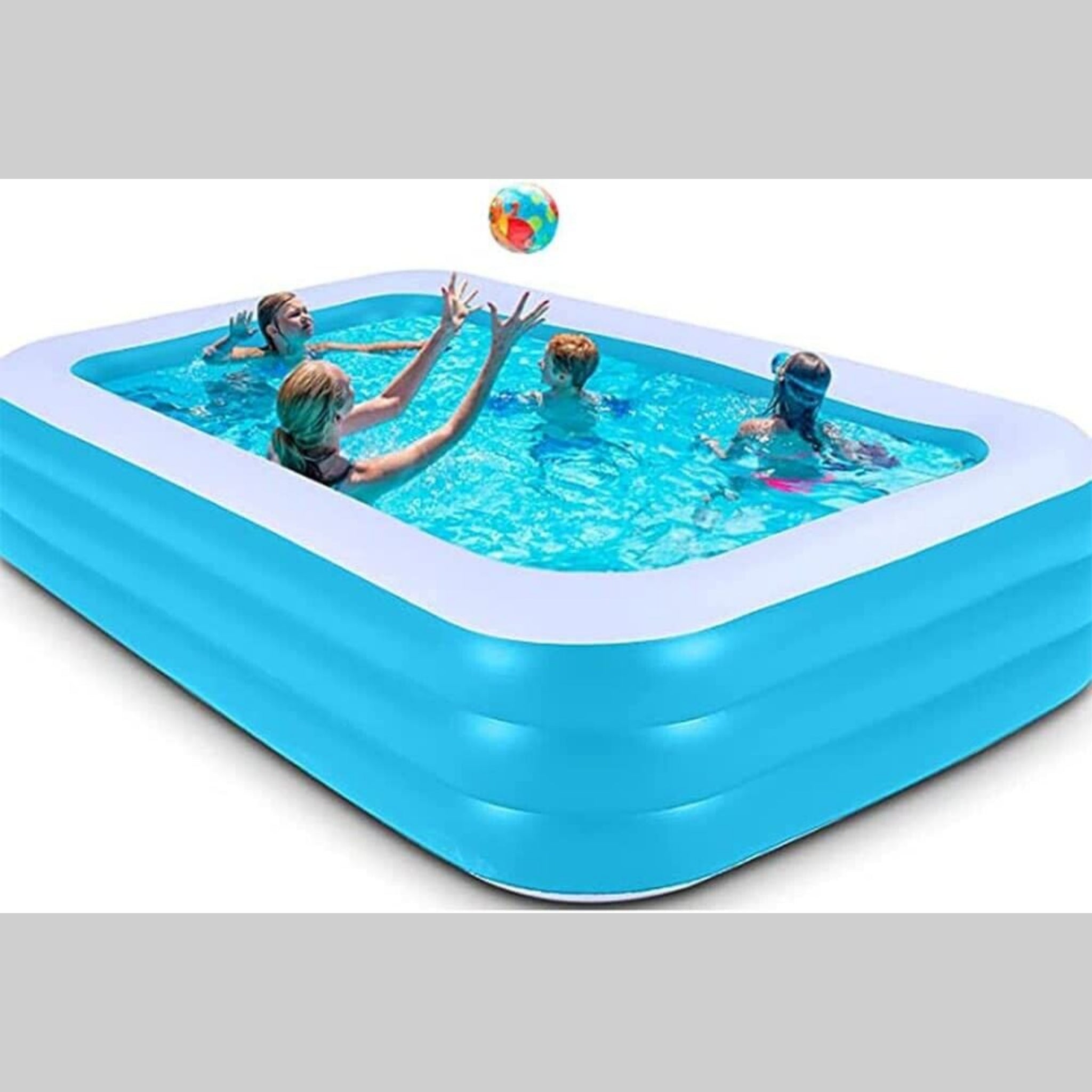 Beclen Harp Giant Inflatable Rectangular Paddling Swimming Pool For Summer/Outdoor Family Fun/Relax