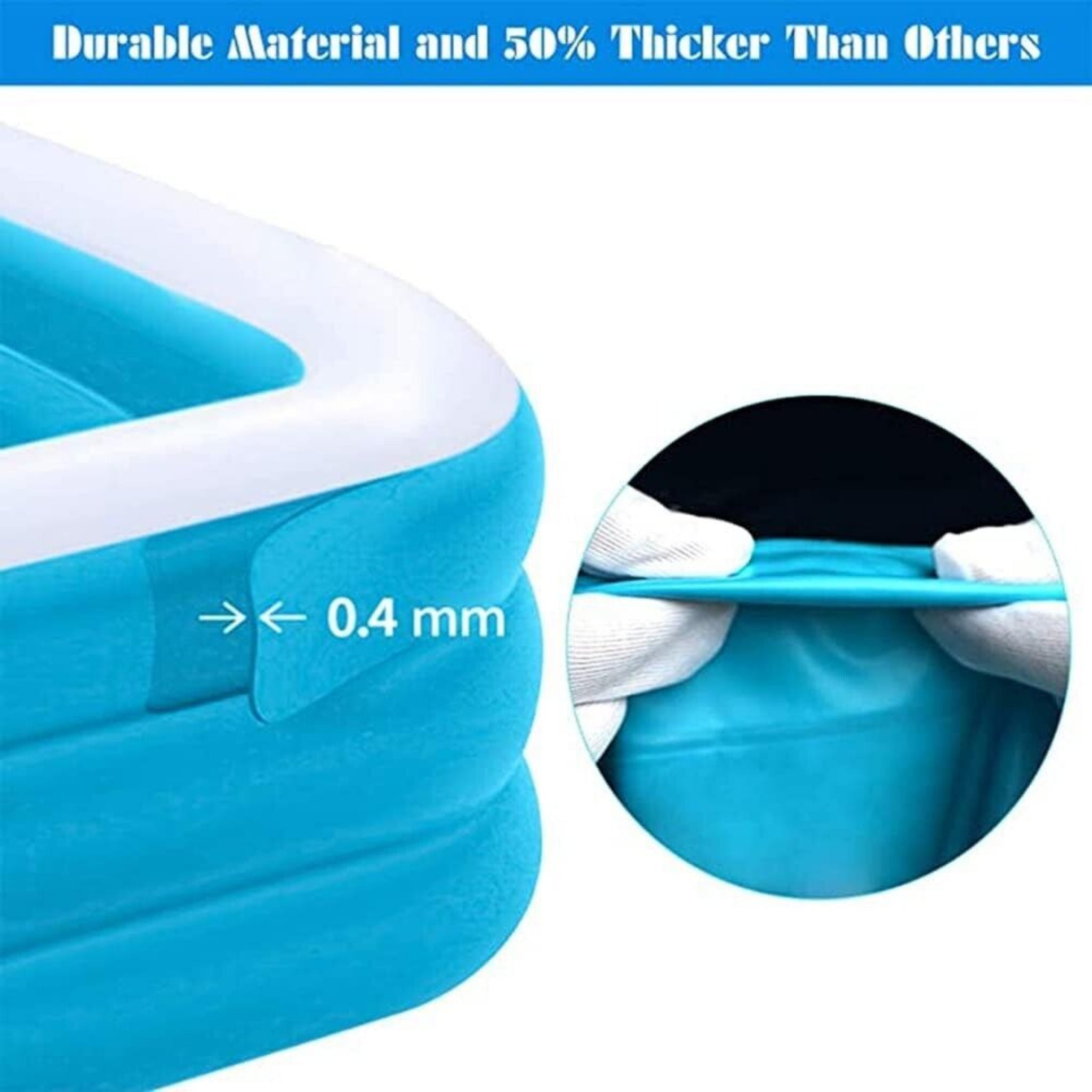 Beclen Harp Giant Inflatable Rectangular Paddling Swimming Pool For Summer/Outdoor Family Fun/Relax