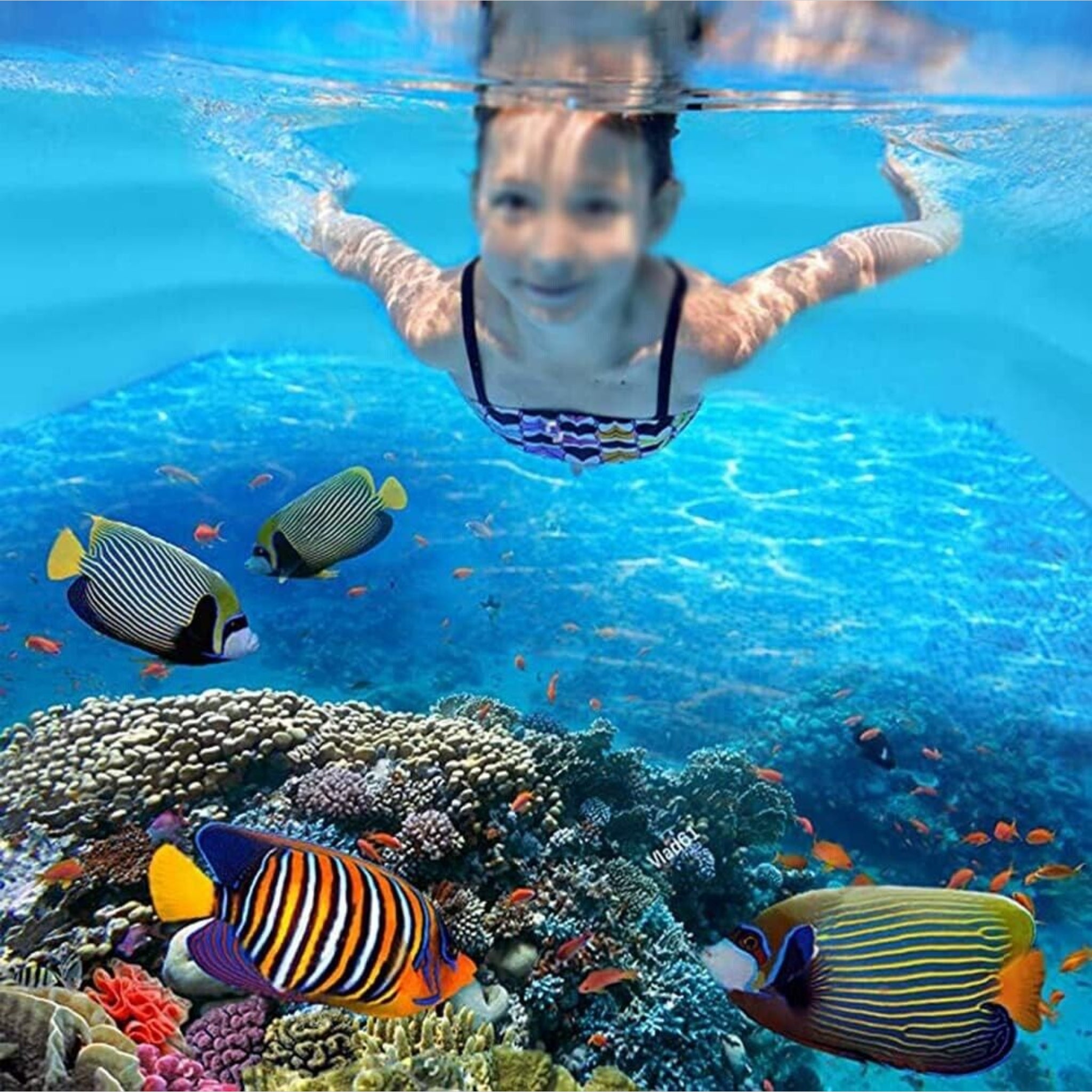 Beclen Harp Giant Inflatable Rectangular Paddling Swimming Pool For Summer/Outdoor Family Fun/Relax