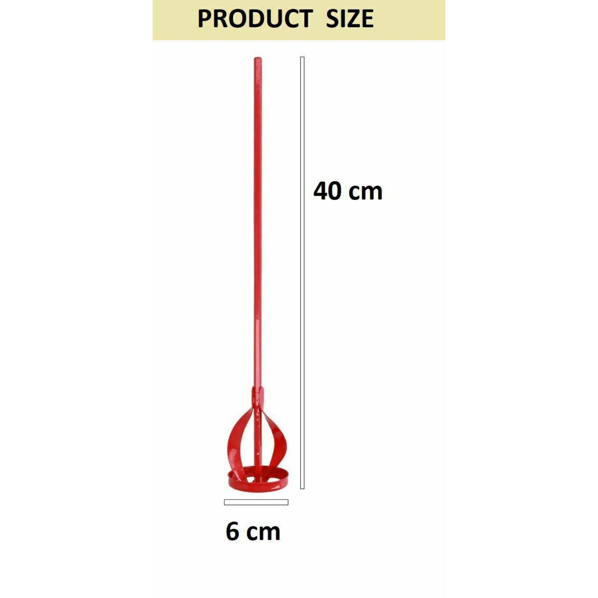 Beclen Harp Red Drill Paint/Cement Pot Plaster Mixer/Stirrer/Mixing Paddle Whisk Tool HEX