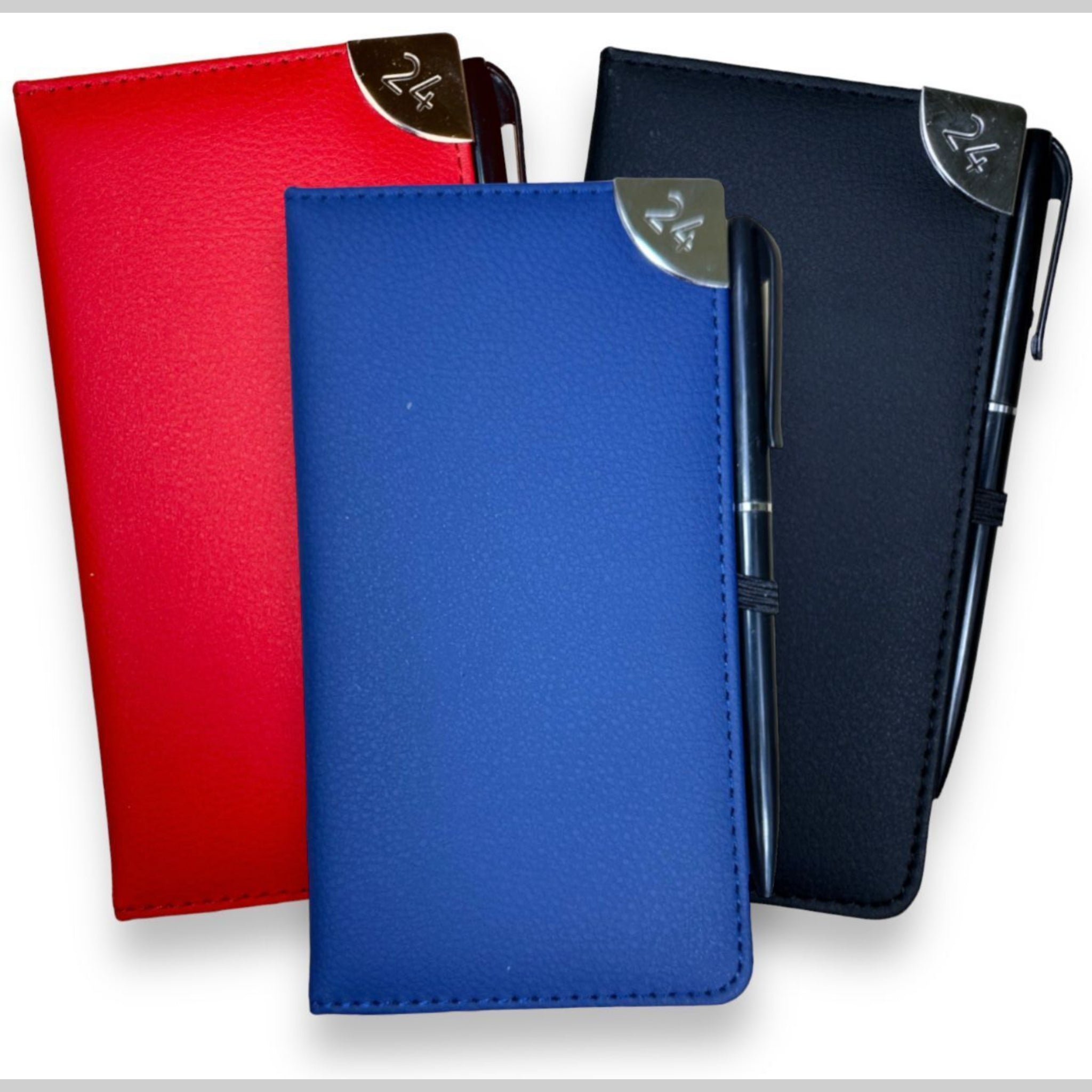Beclen Harp 2024 Week To View/WTV Executive Diary With Leather Cover And Pen