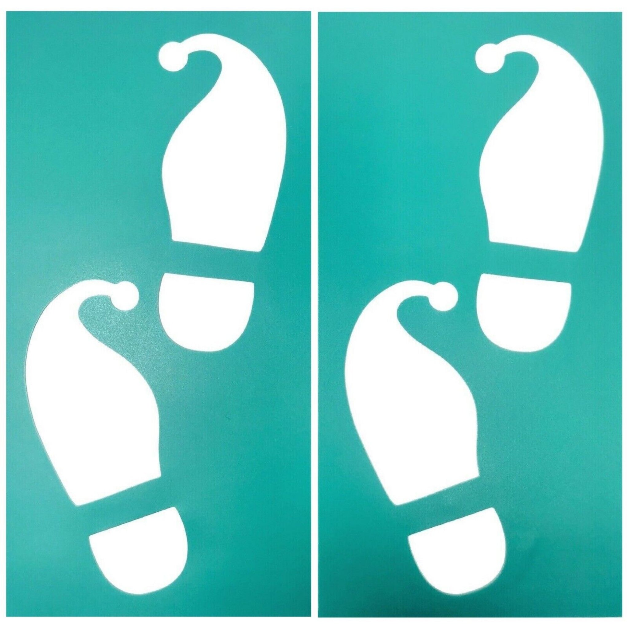 Beclen Harp Christmas/Xmas Santa Plastic Footprints Stencils Elf Father Boots-Perfect Christmas/Xmas Gift And Decor