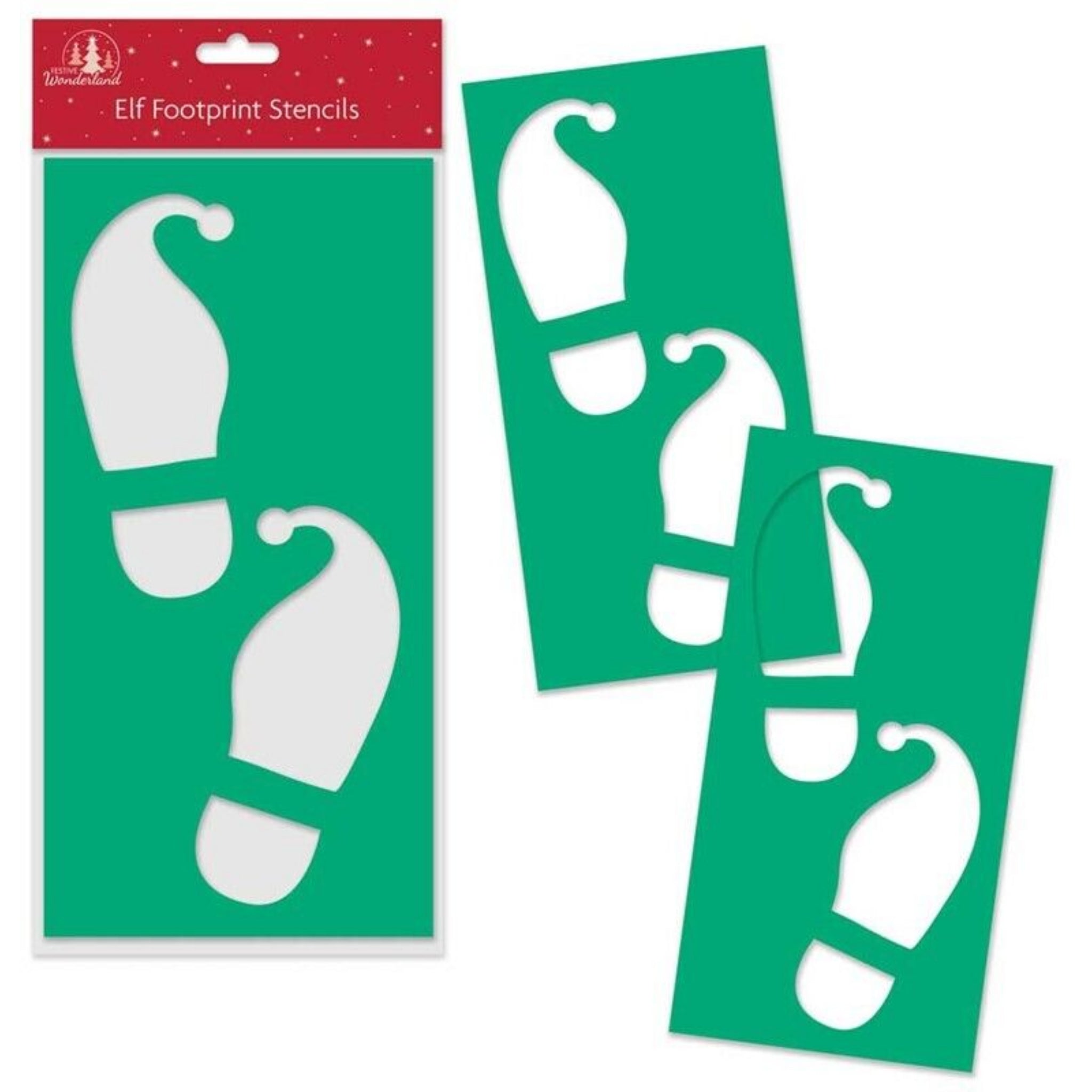 Beclen Harp Christmas/Xmas Santa Plastic Footprints Stencils Elf Father Boots-Perfect Christmas/Xmas Gift And Decor