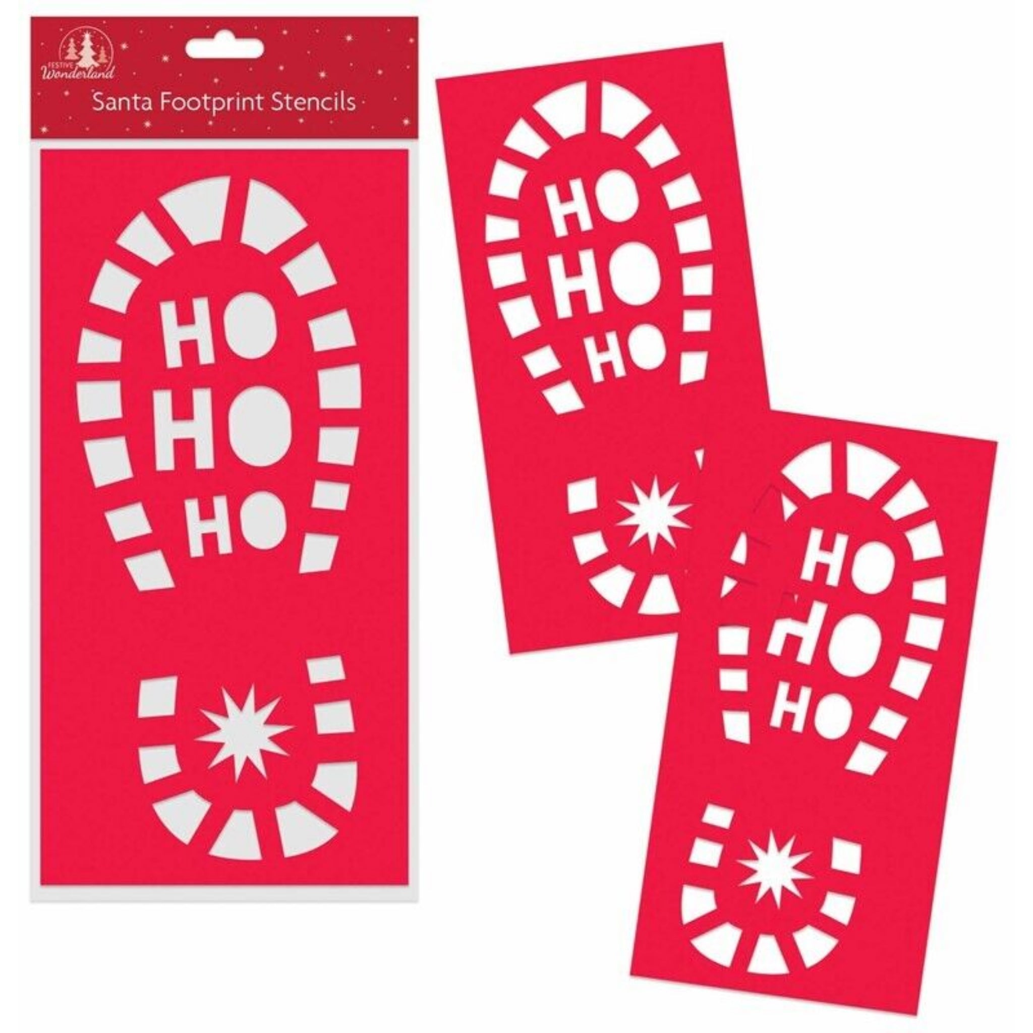 Beclen Harp Christmas/Xmas Santa Plastic Footprints Stencils Elf Father Boots-Perfect Christmas/Xmas Gift And Decor