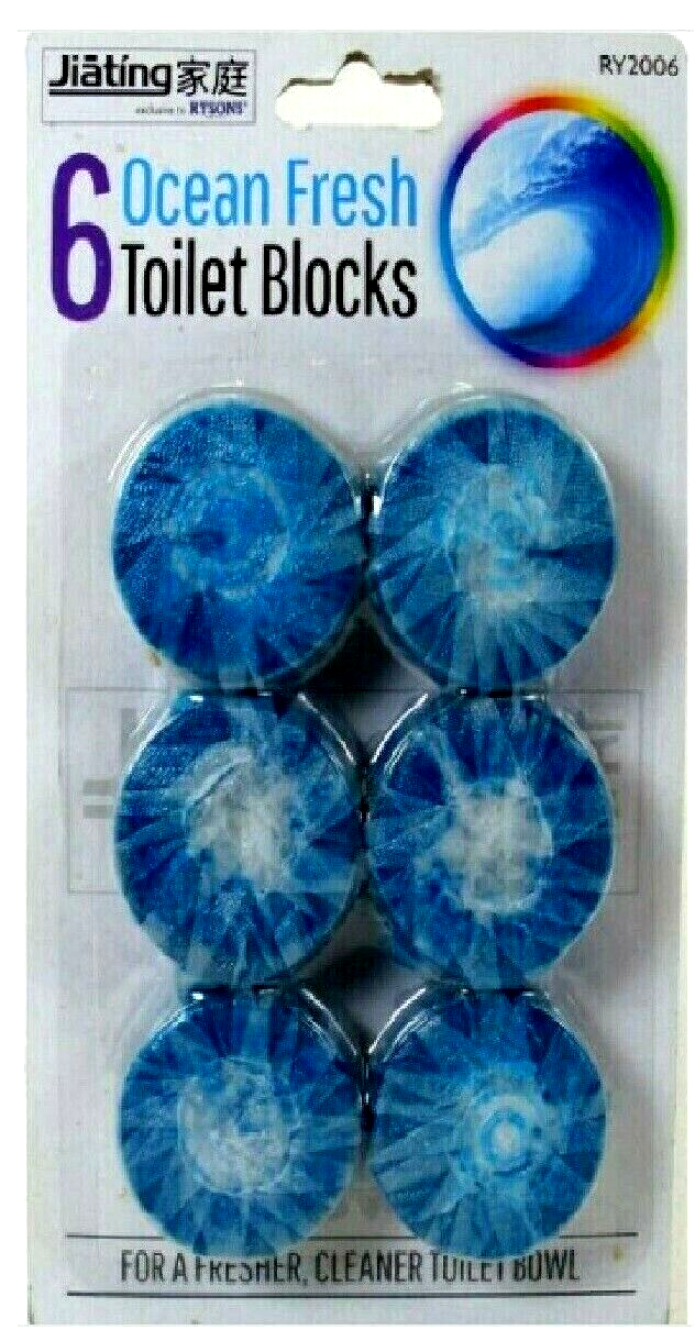 Beclen Harp Cistern Scent green / blue Blocks Toilet Bowl Freshener Cleaner Tablet - 6/30pc