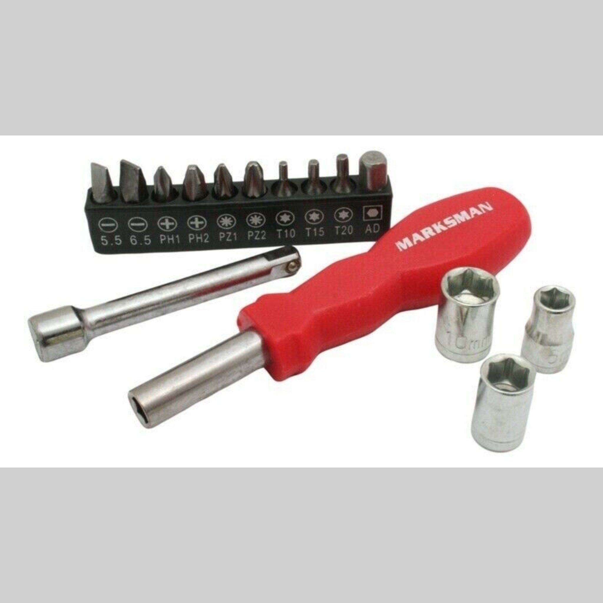 Beclen Harp 26Pc Hand Tool Kit Mini Set Car Van Multi Purpose Screwdrivers Pliers Sockets With Carry Case DIY NEW