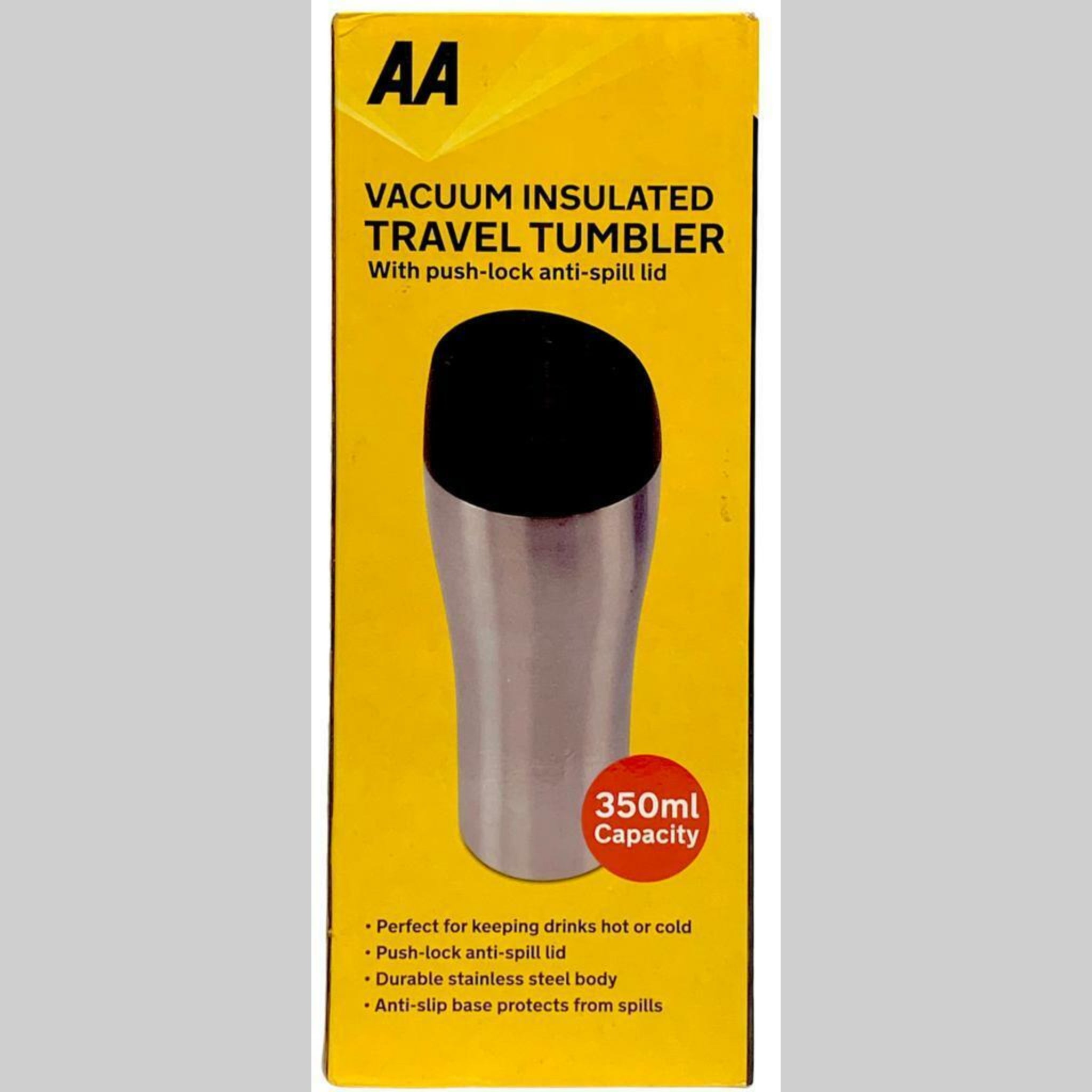 Beclen Harp AA Vaccum Insulated Travel Cup/Mug Tumbler With Push Lock Anti-Spill Lid-Your Perfect Travel Companion