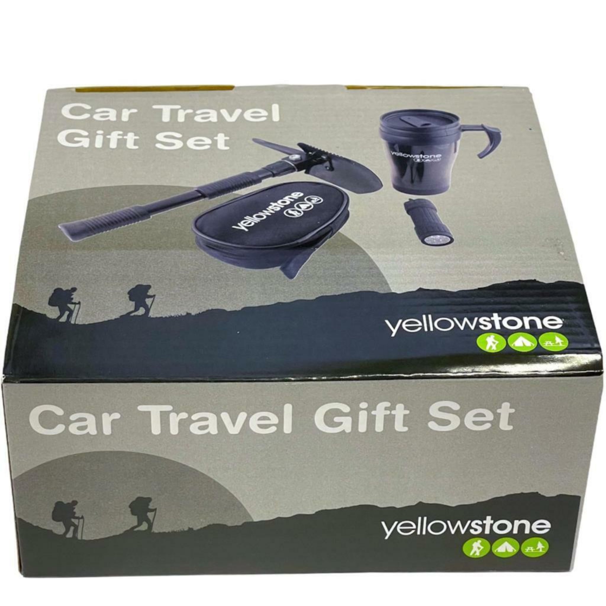 Beclen Harp New Car Travel Gift Set For Outdoor Camping/Hiking/Fishing Including Portable Folding Shovel Torch And Mug